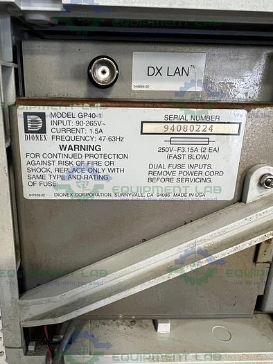for parts or not working Dionex GP40 Gradient Pump Chromatography Lab