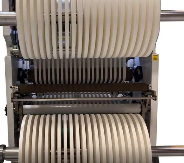 Used 40" WIDE SRC SYSTEM MDL PS800 FOR PAPER STRAW SLITTING