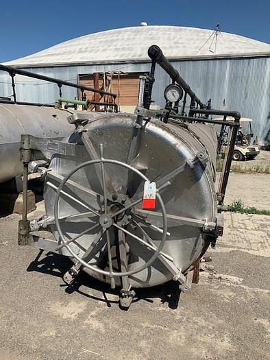 Used Reid Double Door Horizontal Retort 54" Dia. x 28' Long