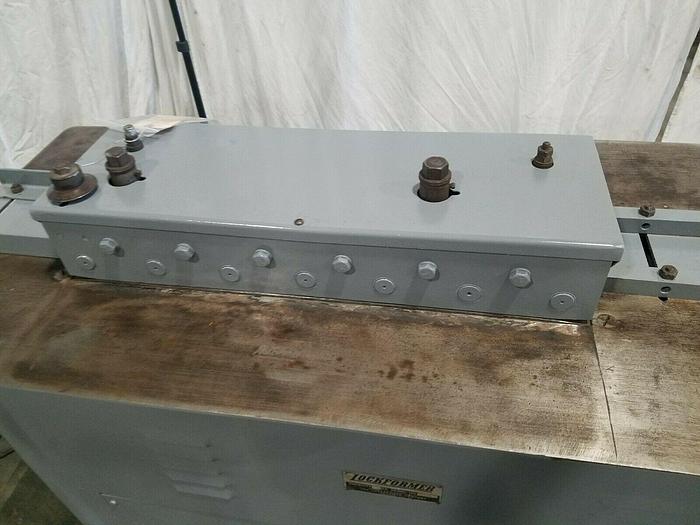 Used Lock Former 18 Gauge Sheet Metal Power Lock Former Double Sided 110V
