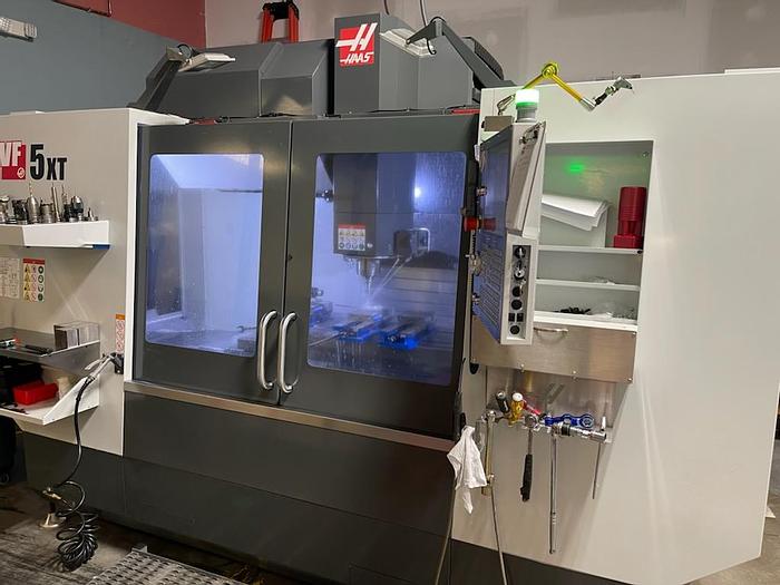 Used 2018 HAAS VF-5XT 4-Axis CNC Vertical Machining Center