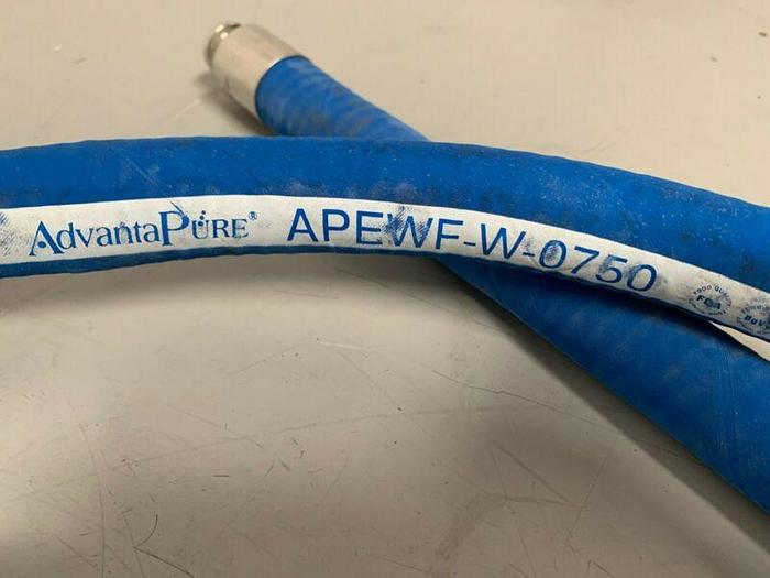 Used AdvantaPure APEWF-W-0750 1" x 118" Flexible Silicone Hose 450PSI