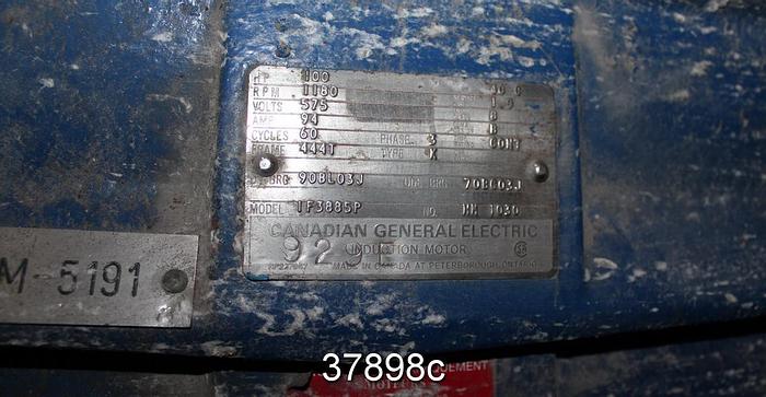 Used Ingersoll Rand Centrisorter Model 110 Pressure Screen, with 100 HP Motor #37898