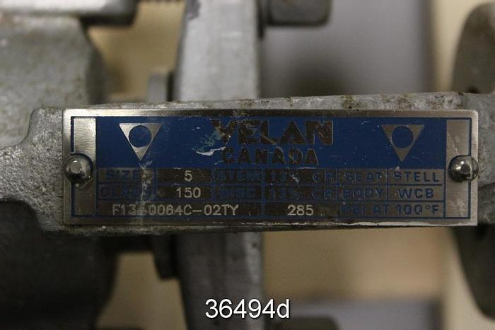 Used Velan 5" Full Port Gate Valve, F13-0064C-02TY #36494