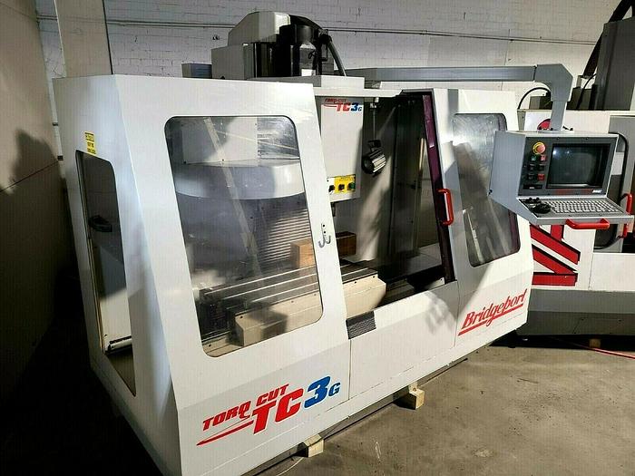 Used Bridgeport TC3G VMC Vertical Machining Center CNC Milling Machine Mill Pristine!