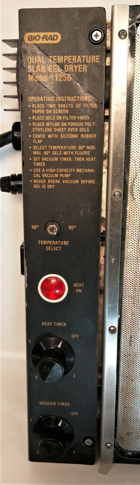 Used BioRad 1125B Gel Slab Dryer