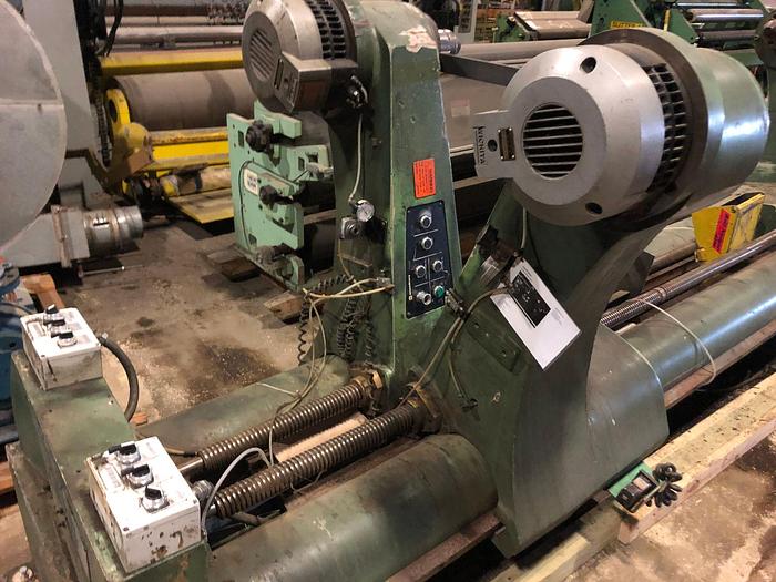 Used 100" ( 2.5 M) LANGSTON DOUBLE UNWIND STAND 60" DIAMETER