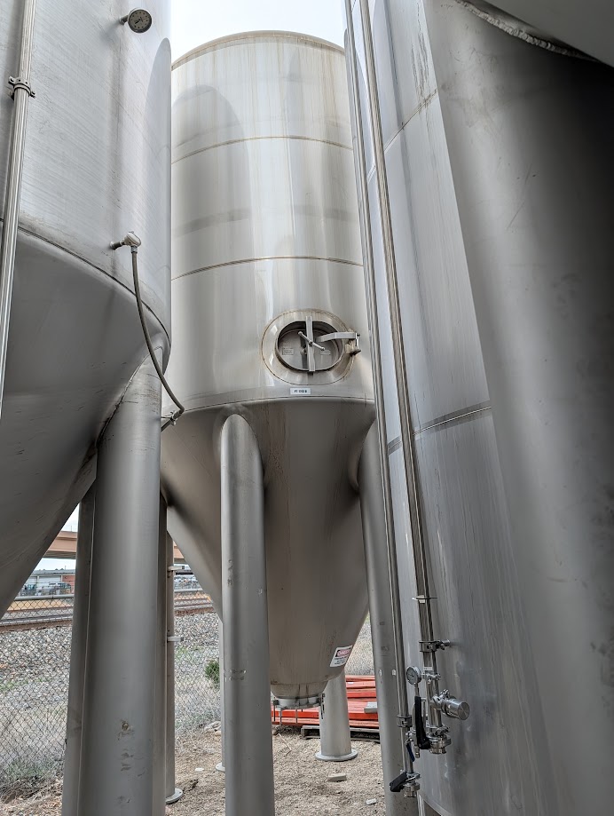 Refurbished 310 Barrel (10,000 Gal.) Jacketed Fermenter #PT-1744