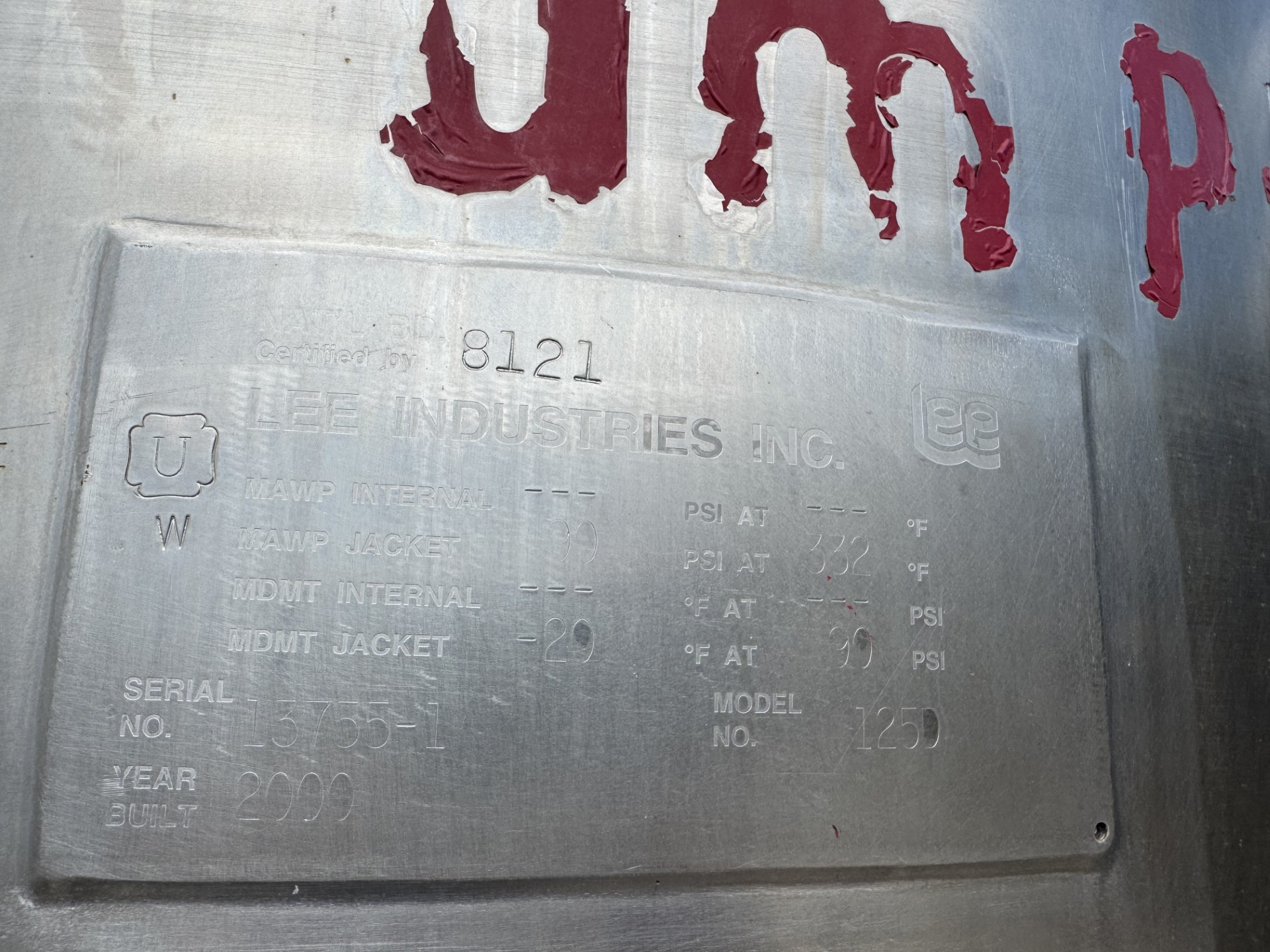 Refurbished 250 GALLON VACUUM TANK