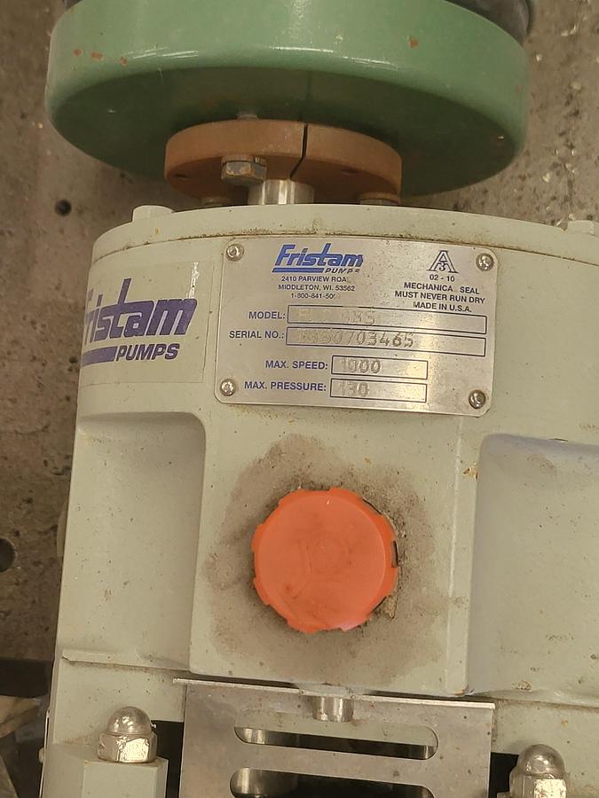 Refurbished FRISTAM FL2 POSITIVE DISPLACEMENT PUMP