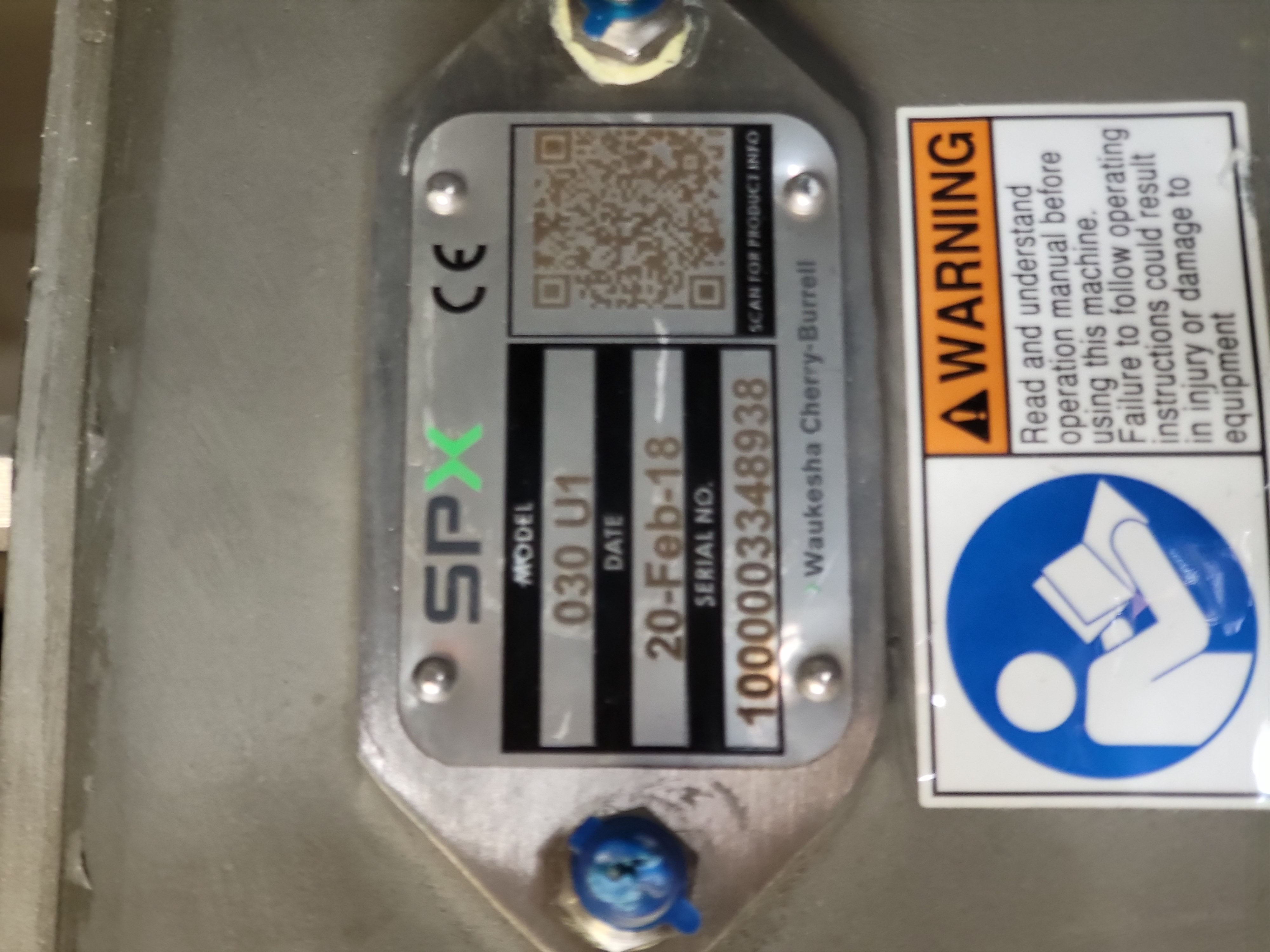 Refurbished WAUKESHA U2 030 POSITIVE DISPLACEMENT PUMP