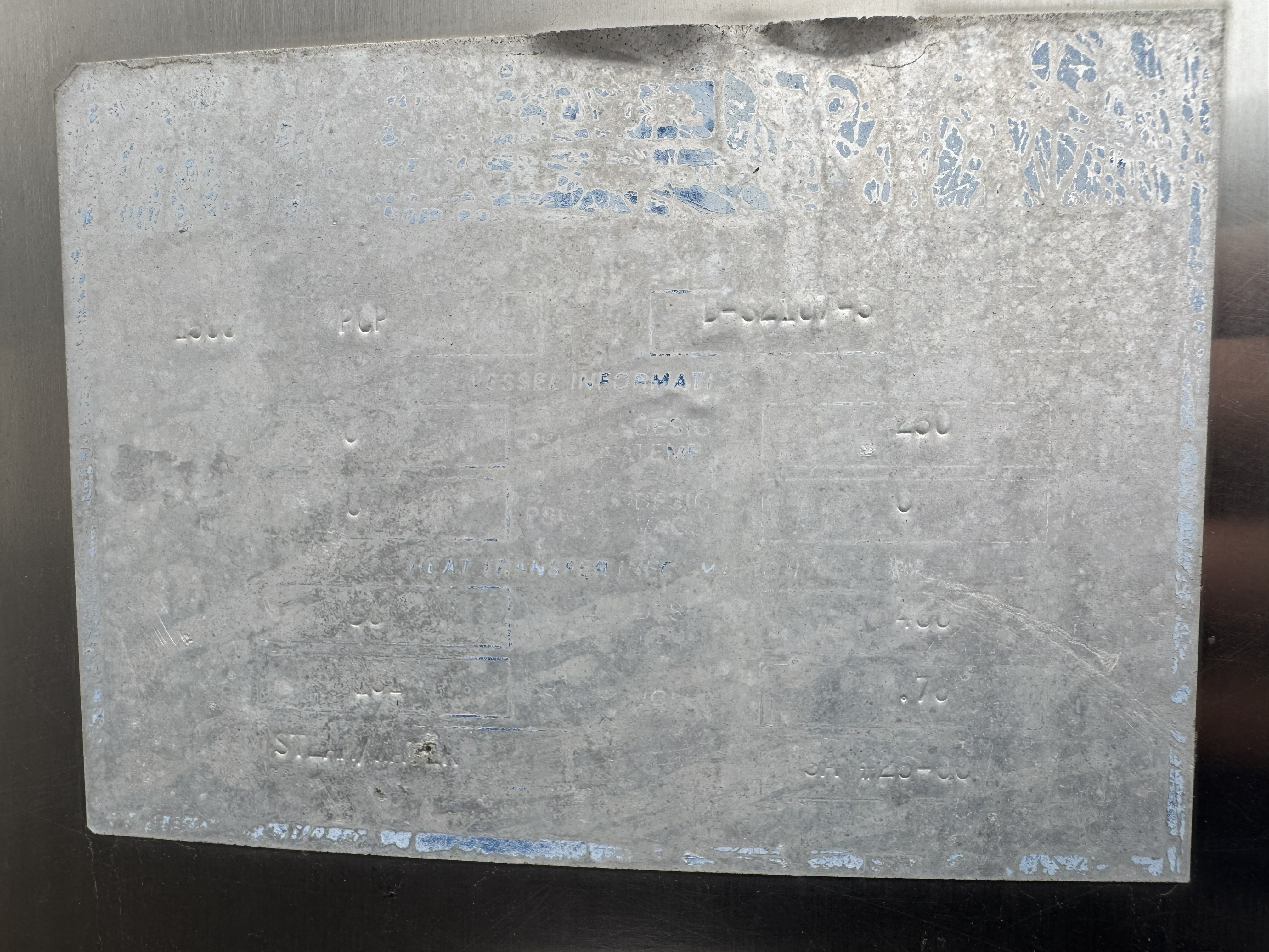 Refurbished 1,500 GALLON SCRAPED SURFACE PROCESSOR