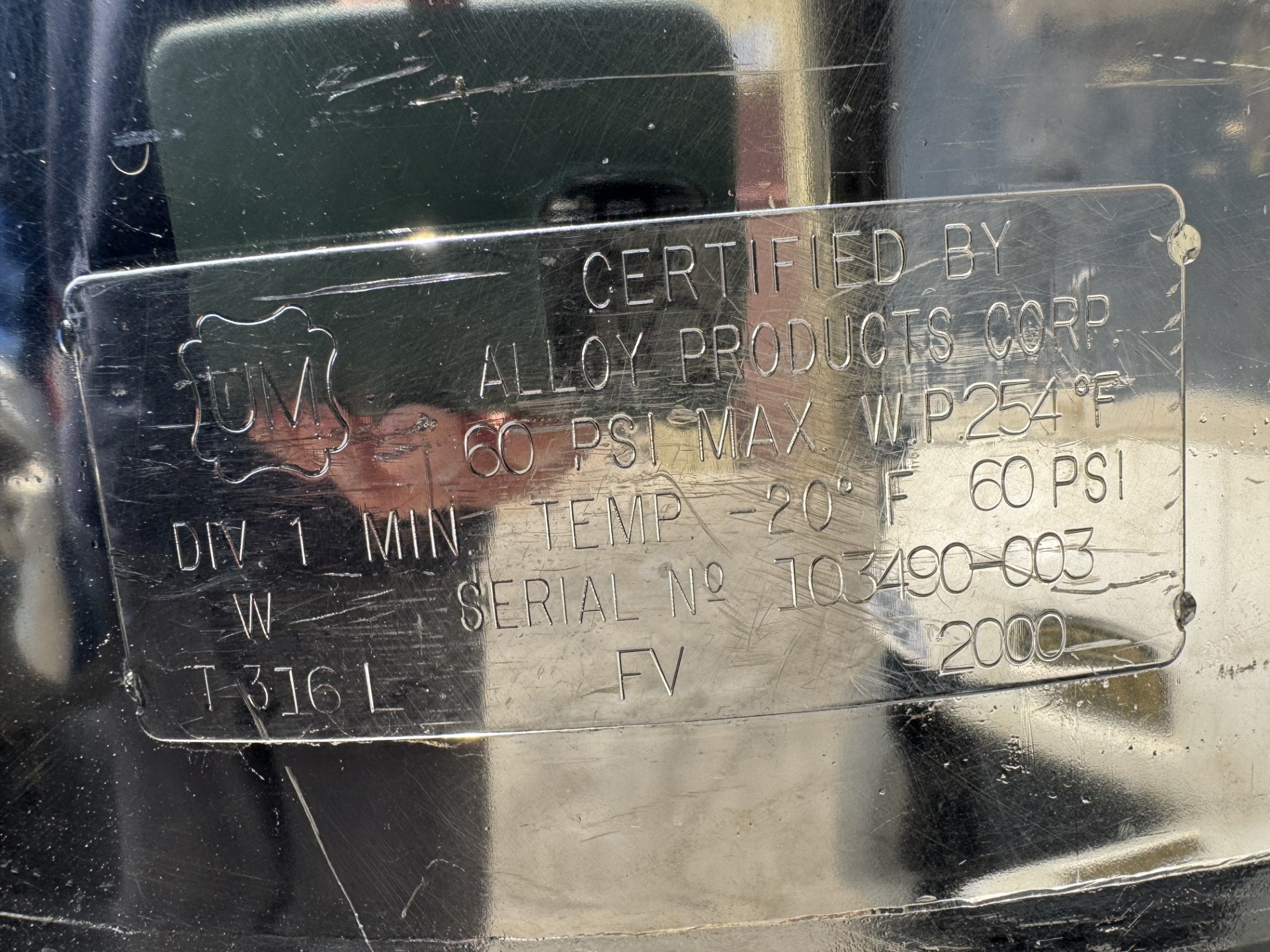 Refurbished ALLOY PRODUCTS CORP.