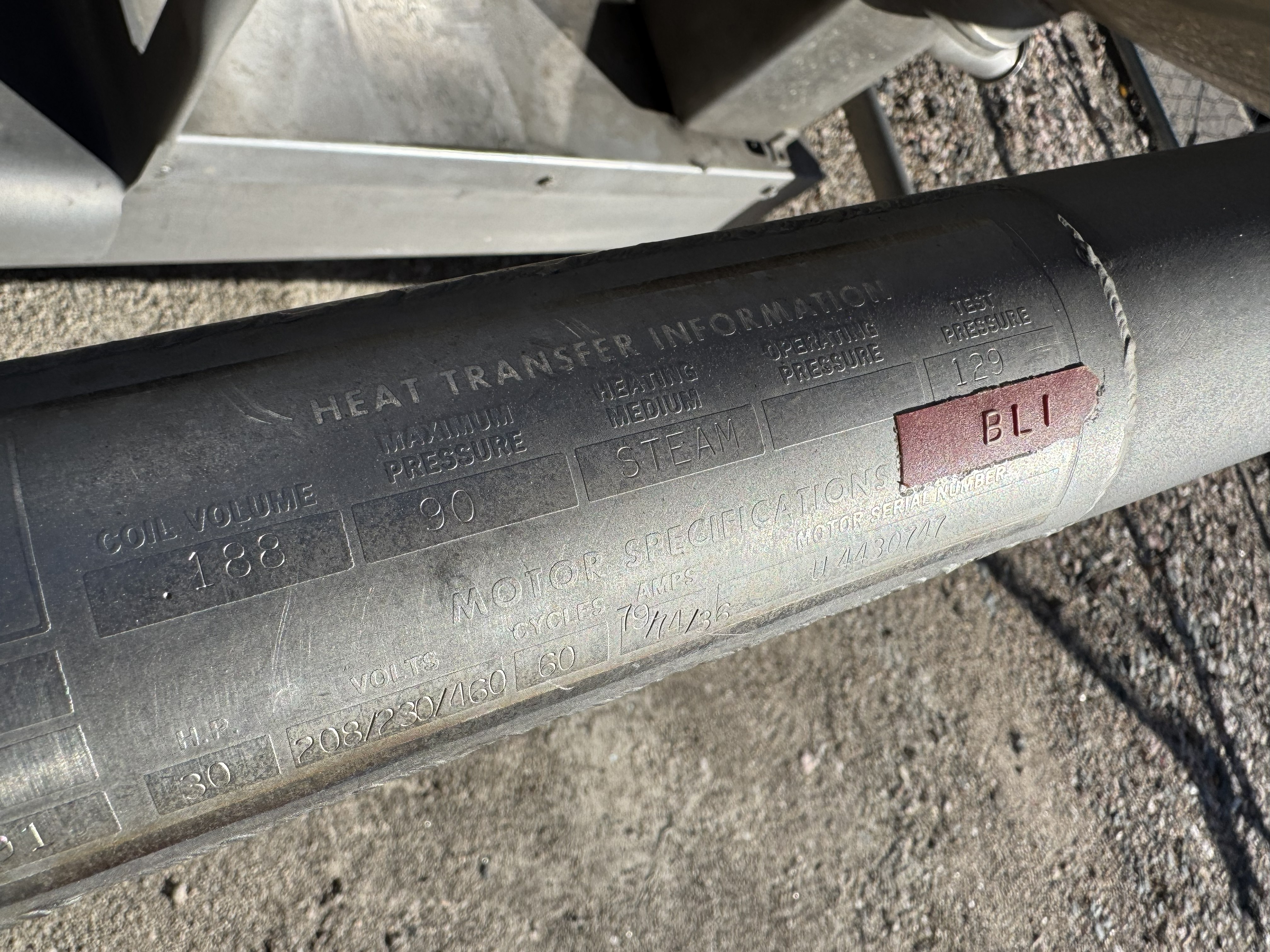 Refurbished 300 GALLON LIQUIFIER TANK