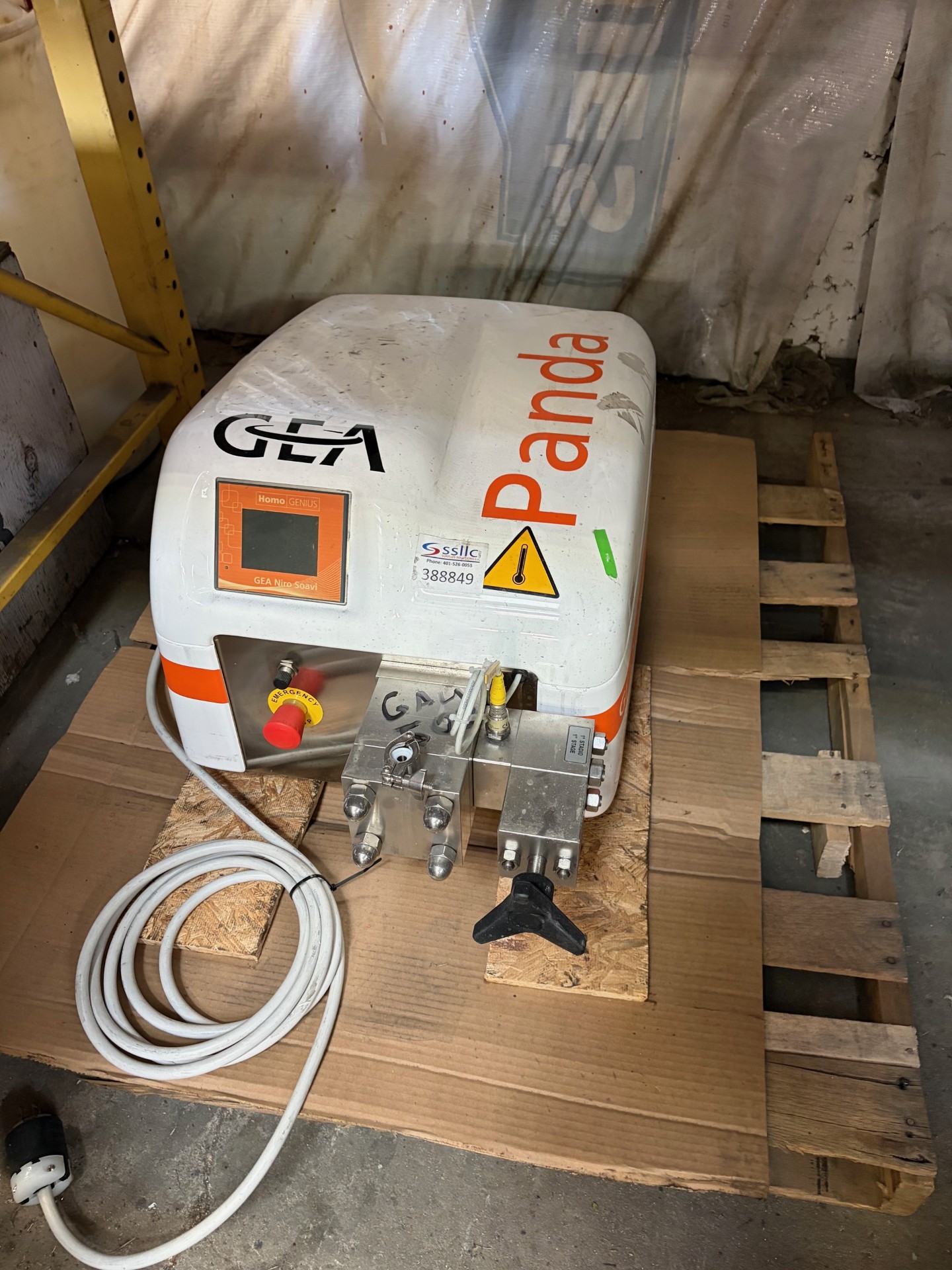 Refurbished GEA Niro PandaPlus 2-Stage Ultra High Pressure Laboratory Homogenizer