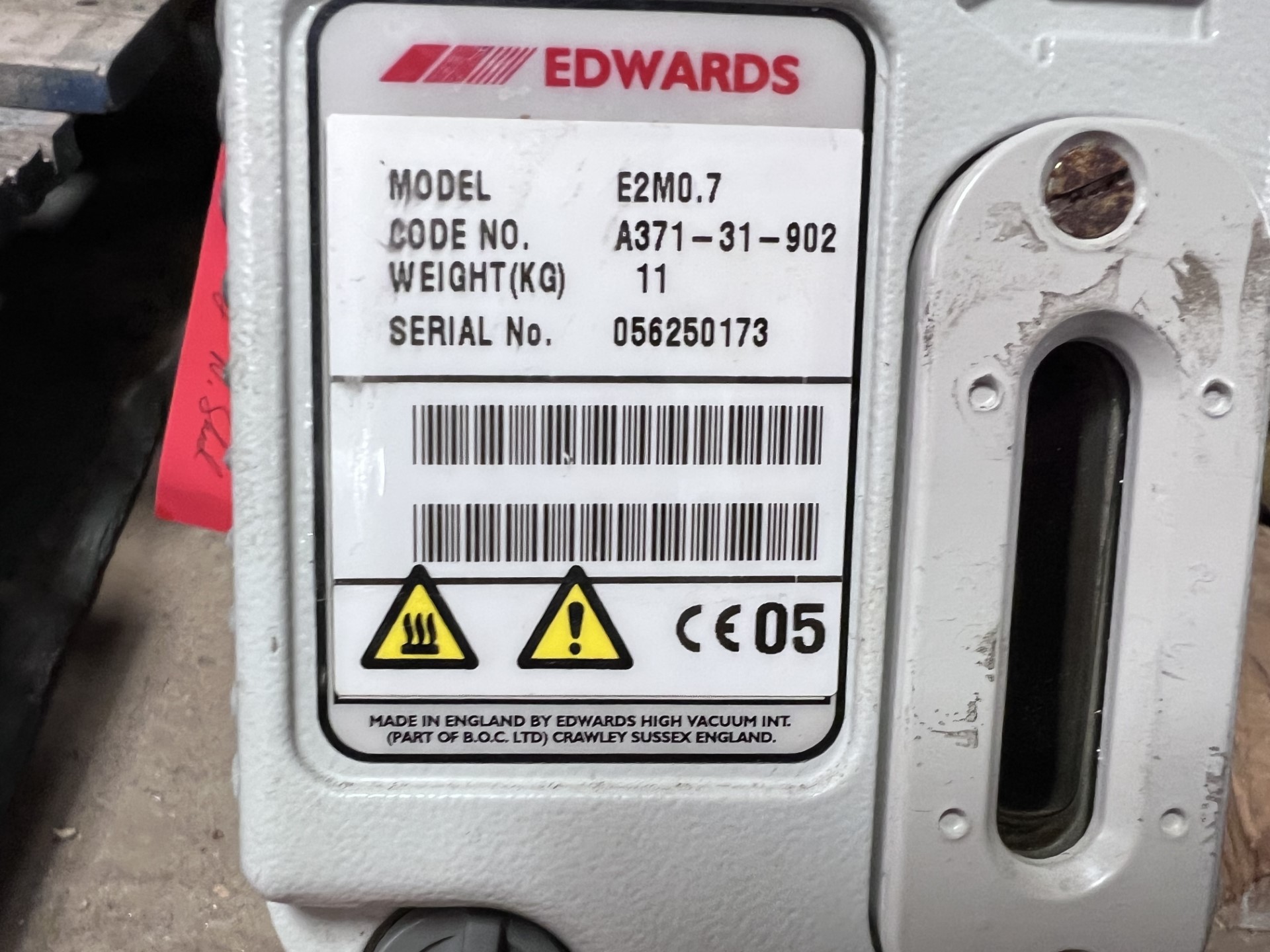 Used ROTARY VANE VACUUM PUMP