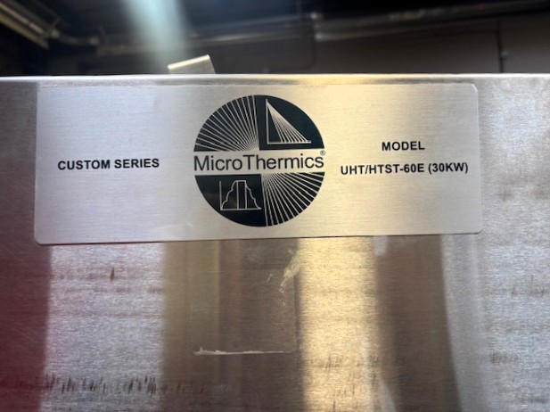 Used 2018 Microthermics UHT/HTST-60E (30kW) w/ Extended Hold Cabinet