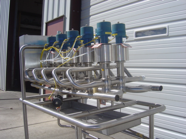 Used 5x2 CLUSTER OF 2" TUCHENHAGEN MIXPROOF VALVES