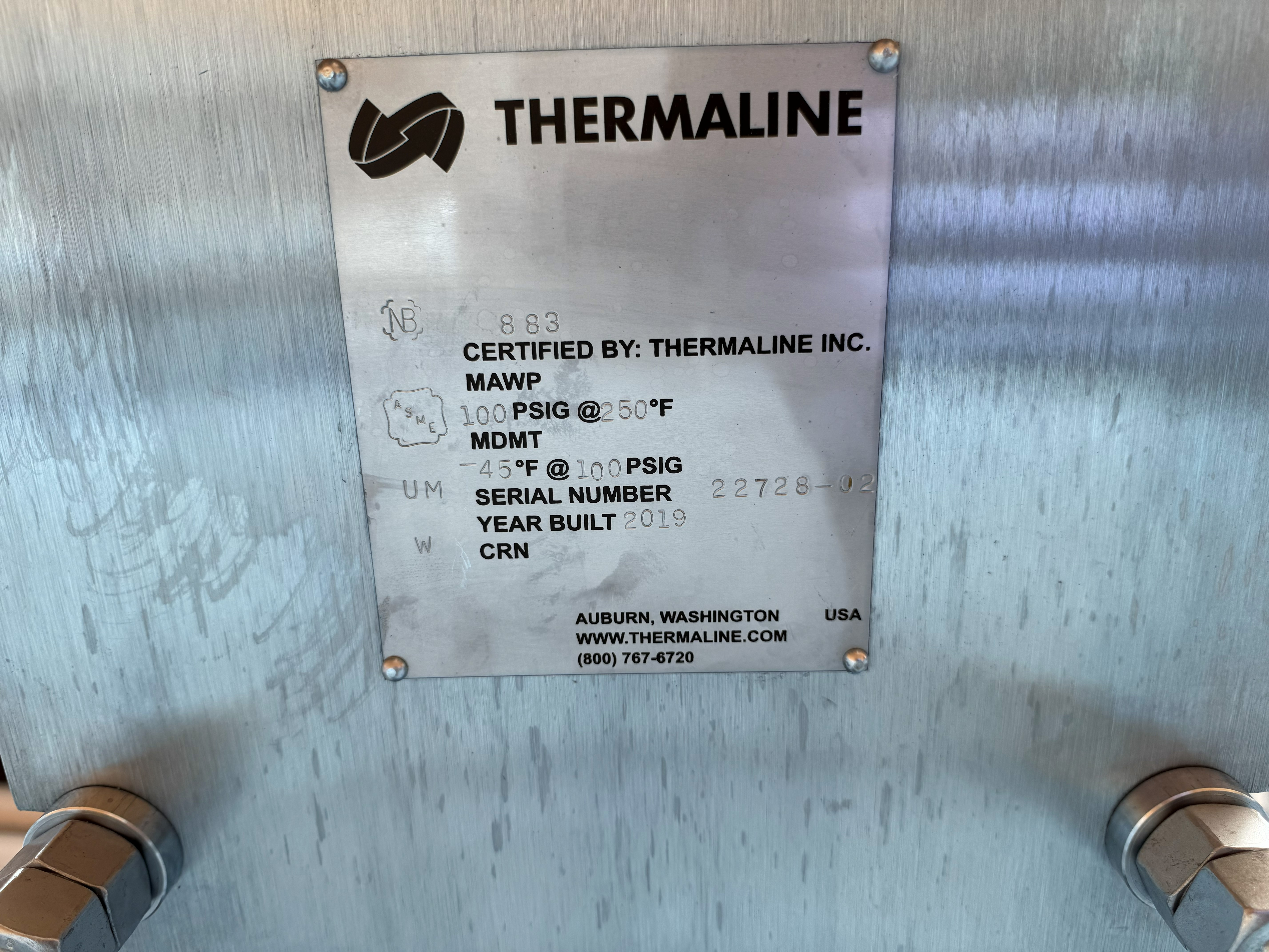 THERMALINE PLATE HEAT EXCHNAGER