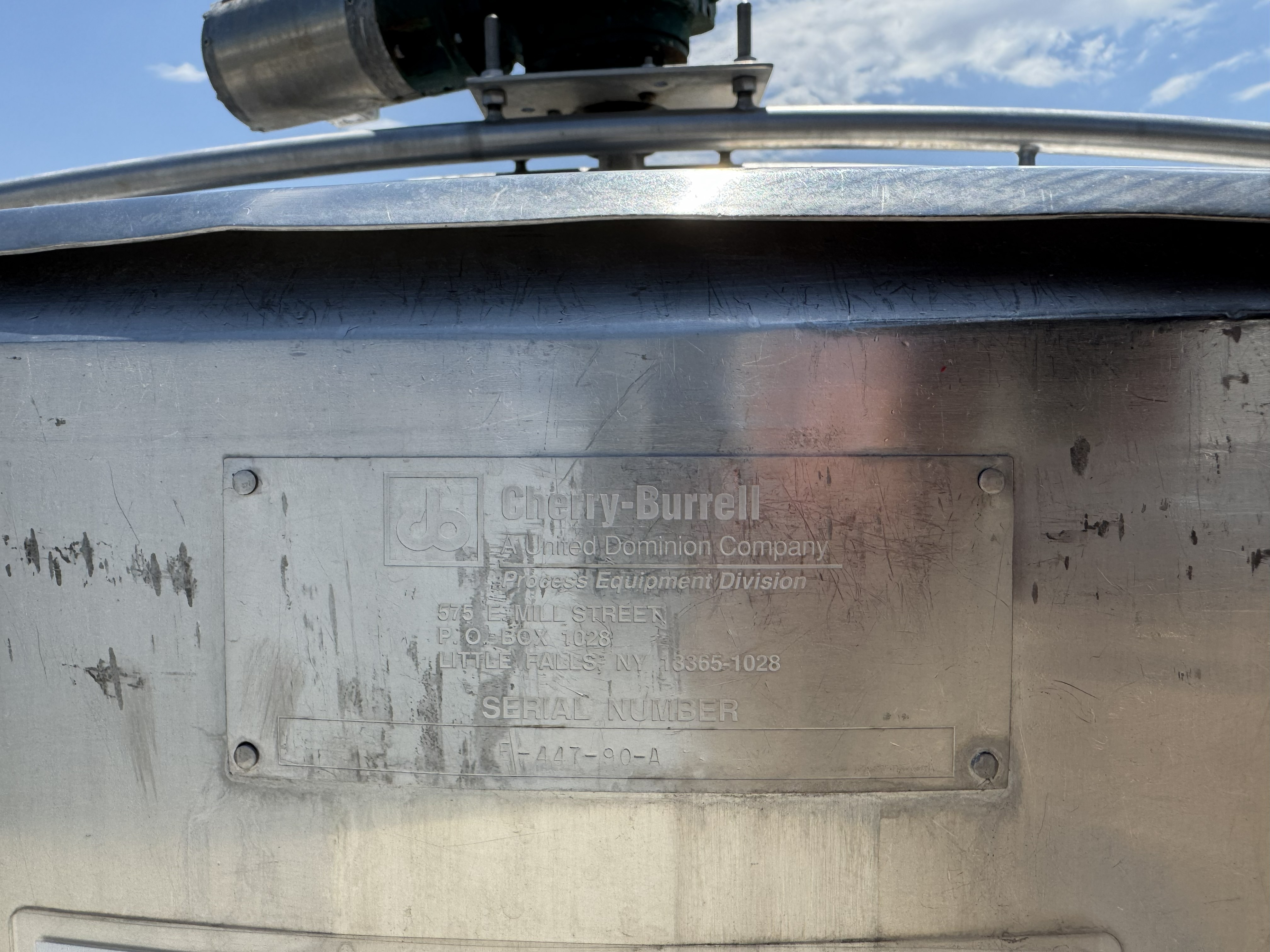 Refurbished 600 GALLON PROCESSOR TANK