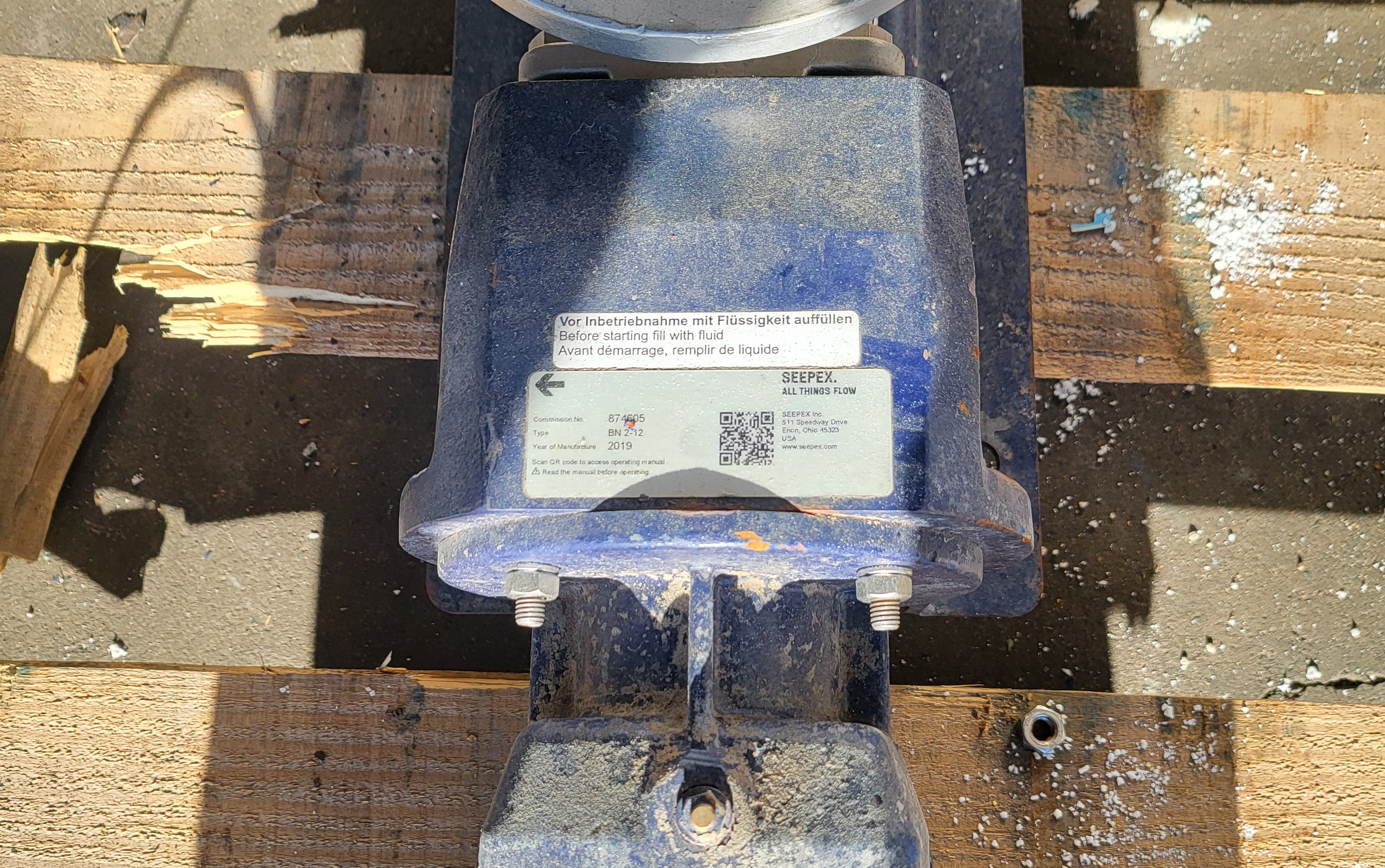 Tested SEEPEX BN-2-12 PROGRESSIVE CAVITY PUMP