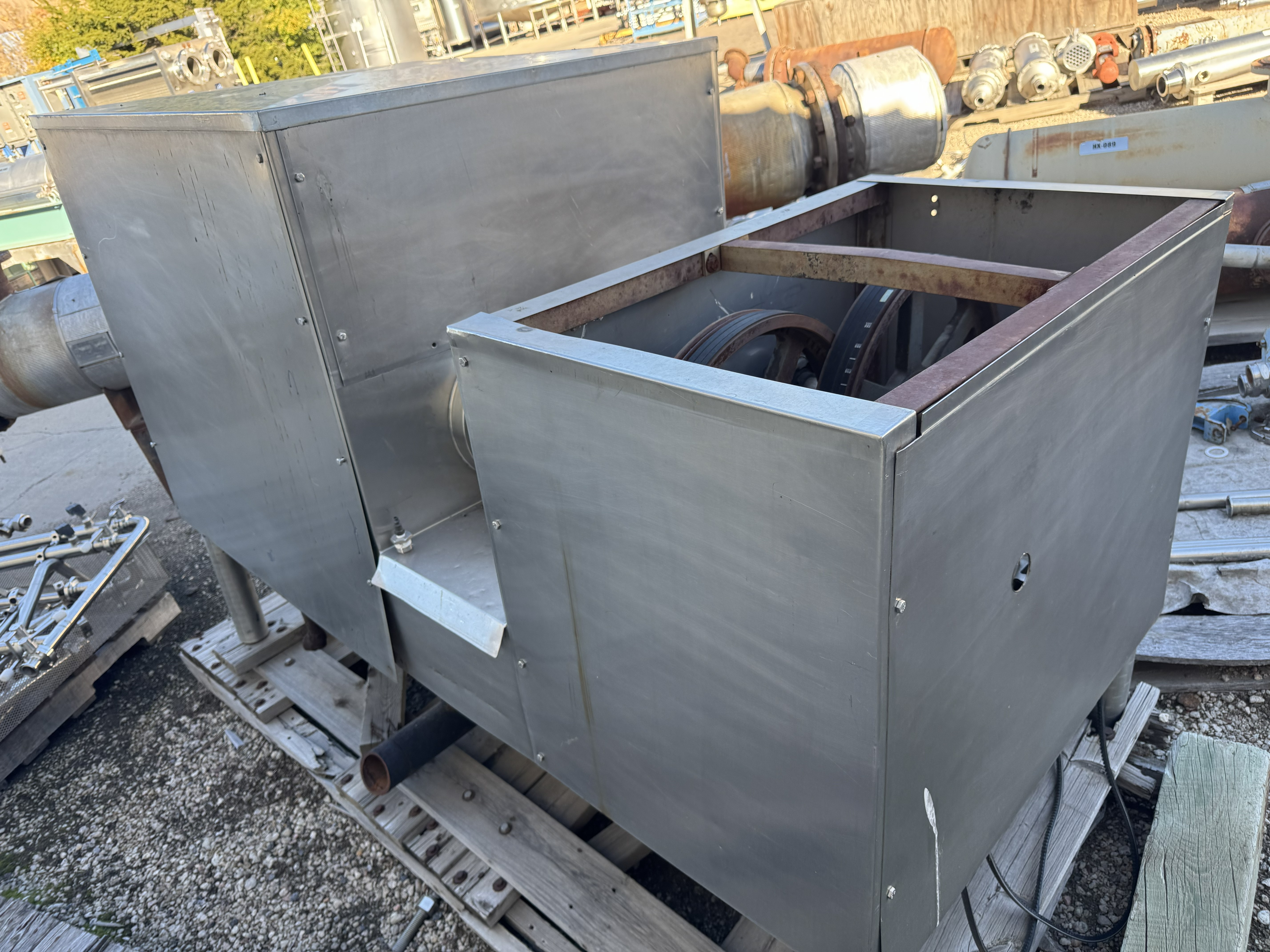 Used 11 SQ. FT. CREPACO SCRAPED -SURFACE HEAT EXCHANGER