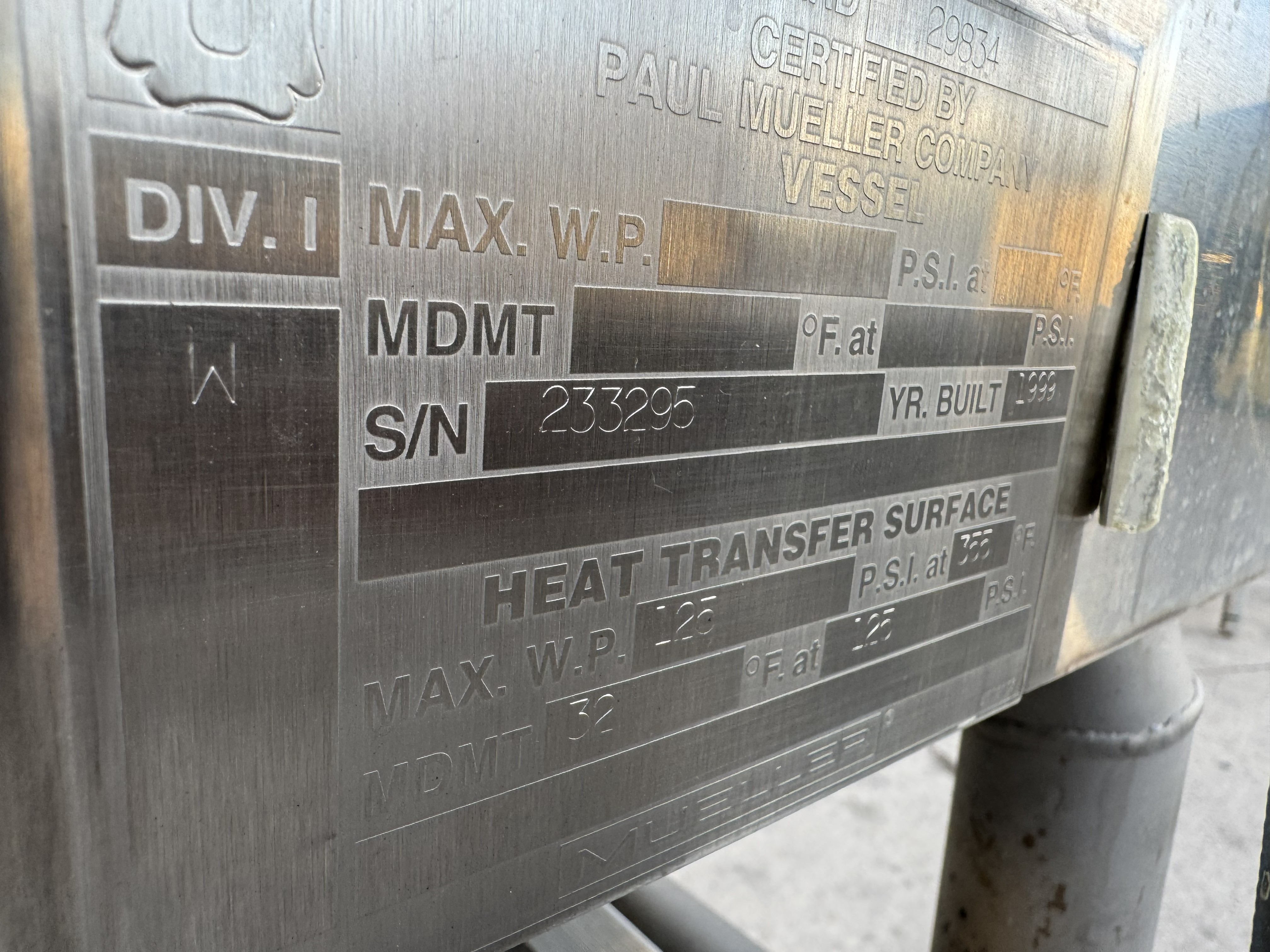 Tested 10 GALLON LIQUIFIER TANK