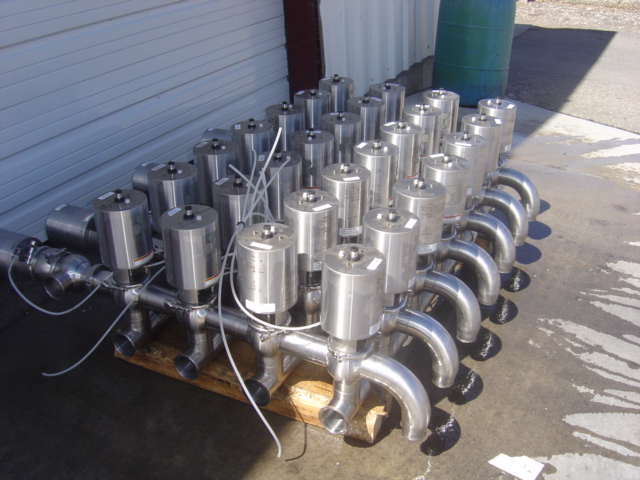 Used 7X4 CLUSTER OF 3" VALVES
