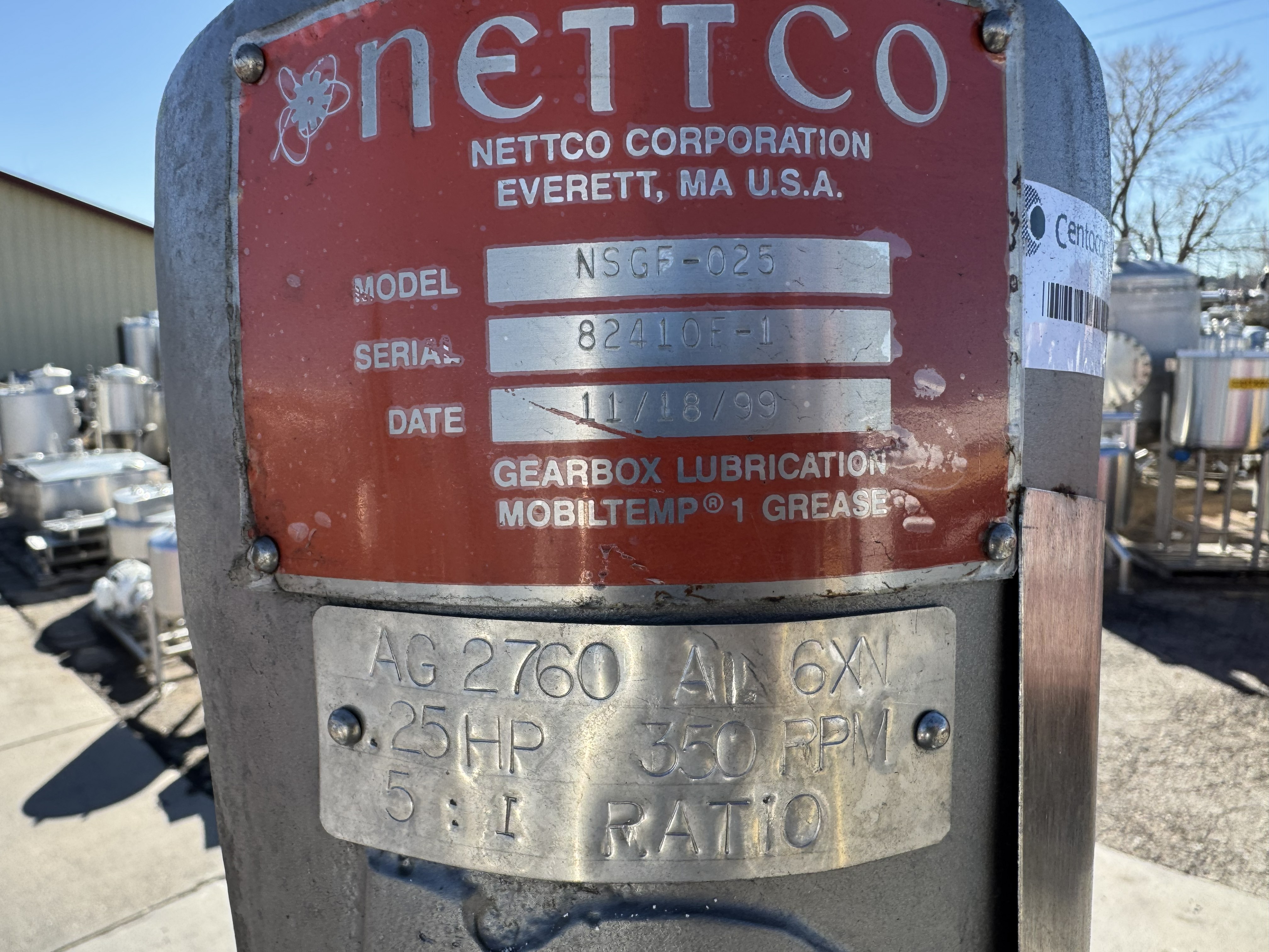 Used 1100 LITER REACTOR TANK