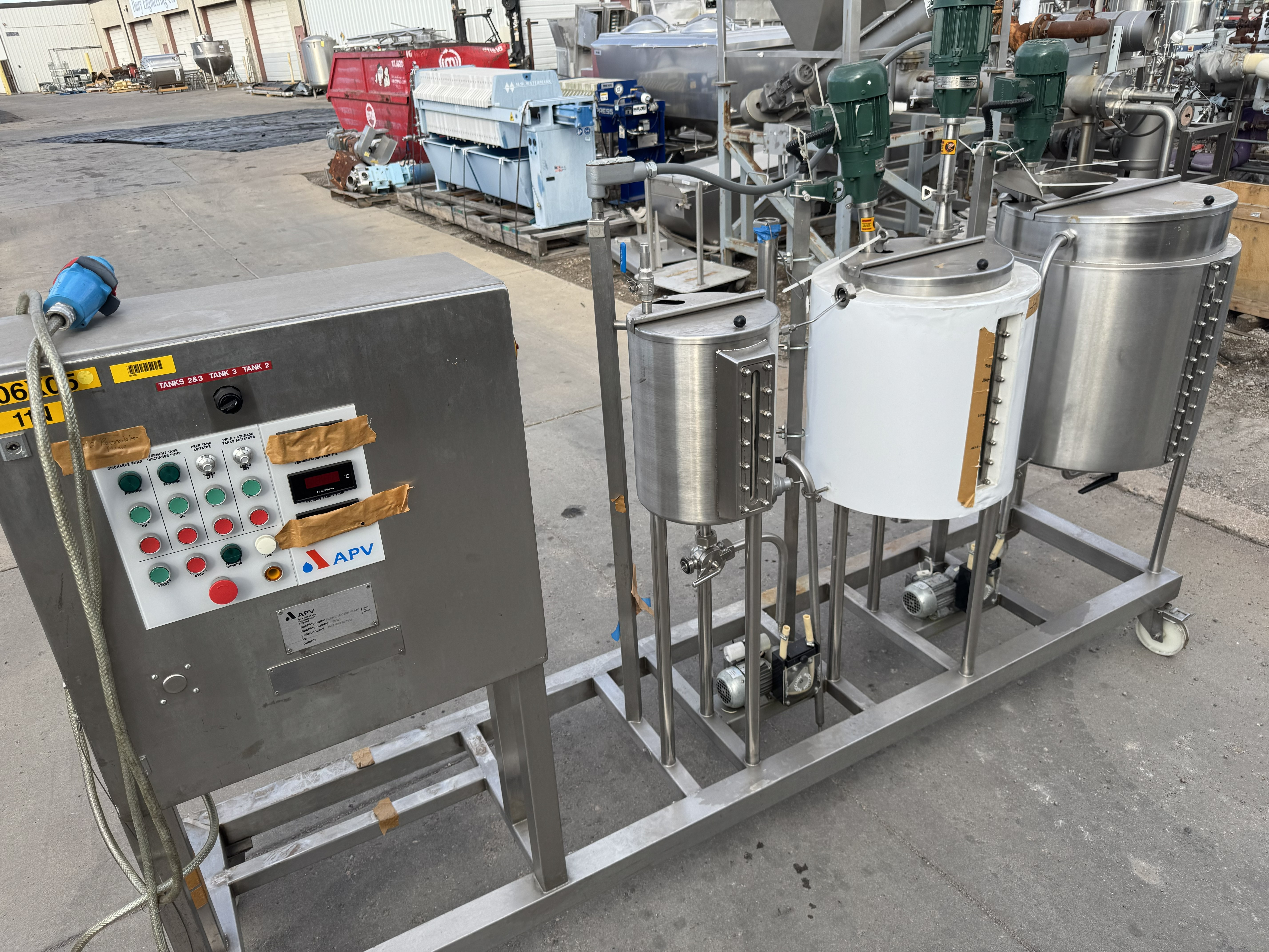 Used APV FERMENTATION SKID