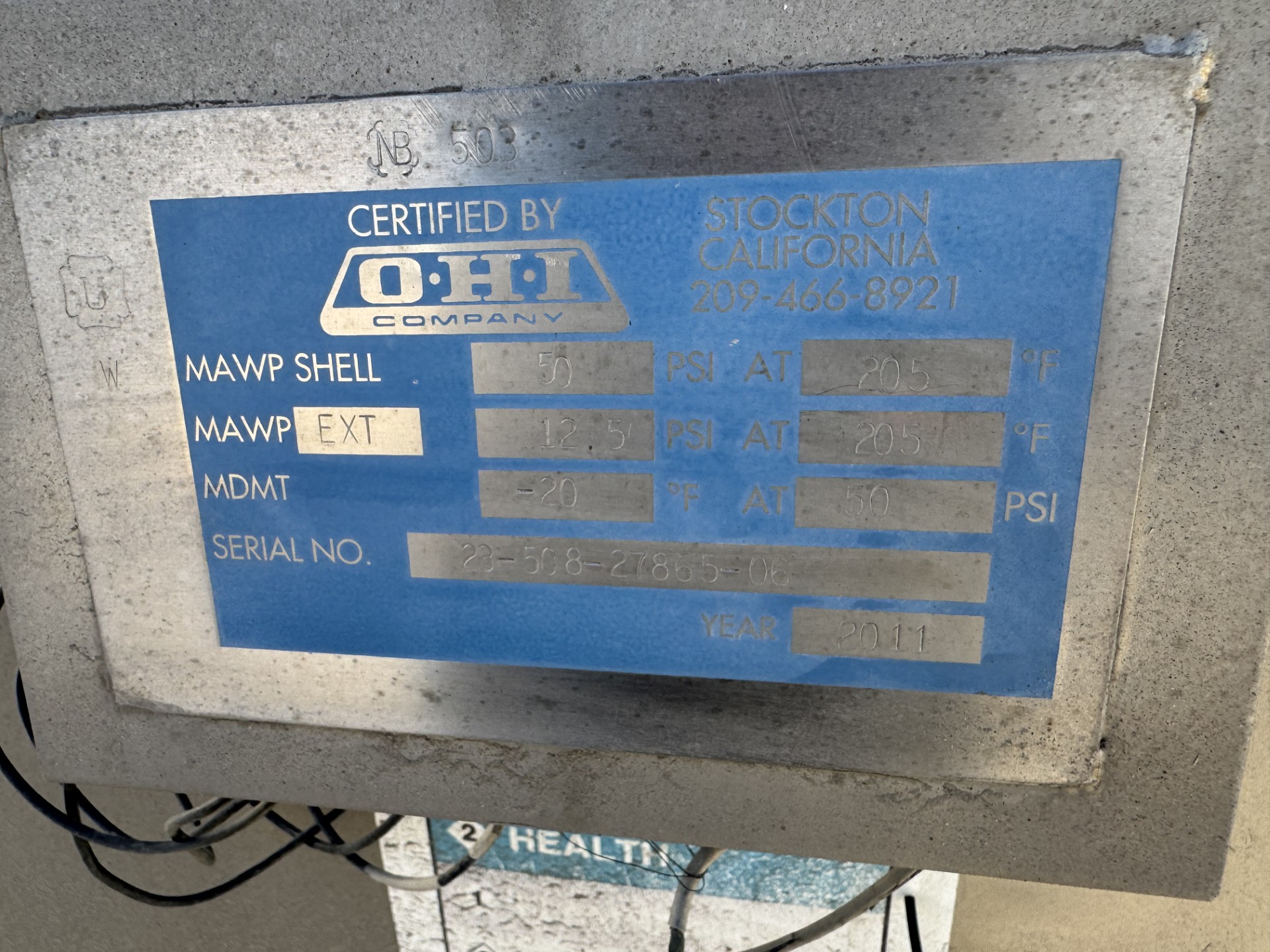 Refurbished 2,000 GALLON STORAGE TANK