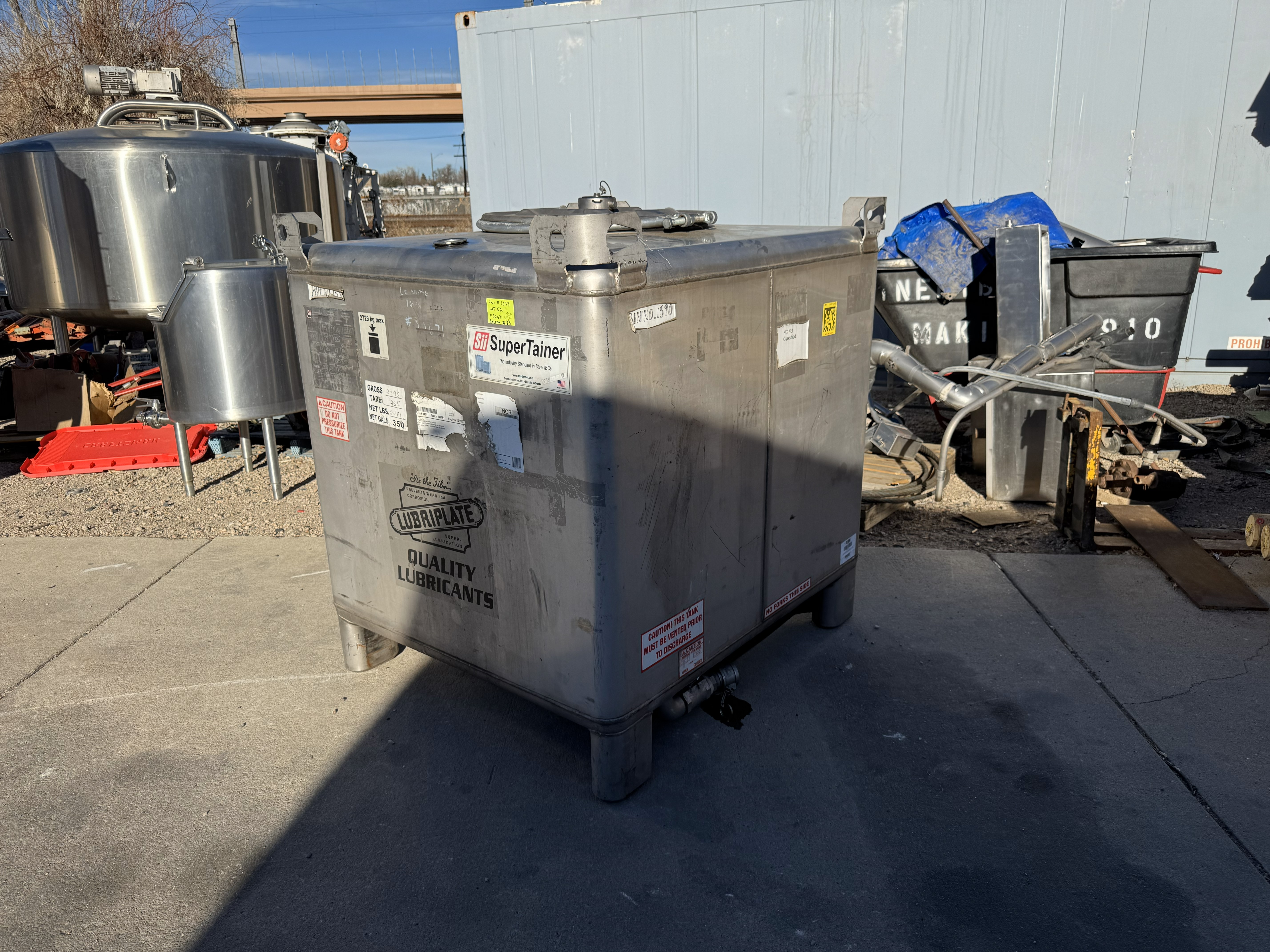 Tested 350 GALLON TOTE TANK