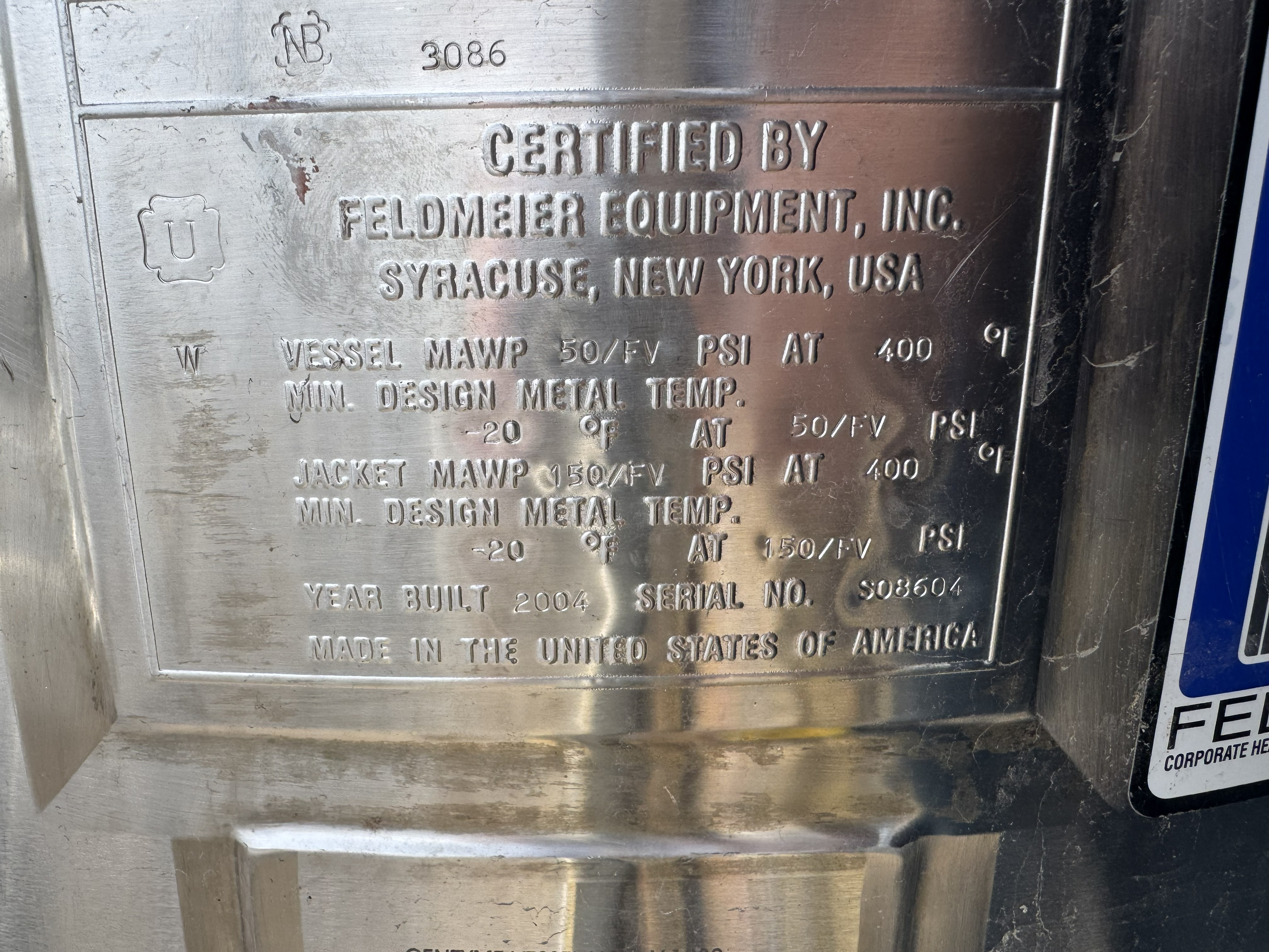 Tested 800 LITERS REACTOR TANK