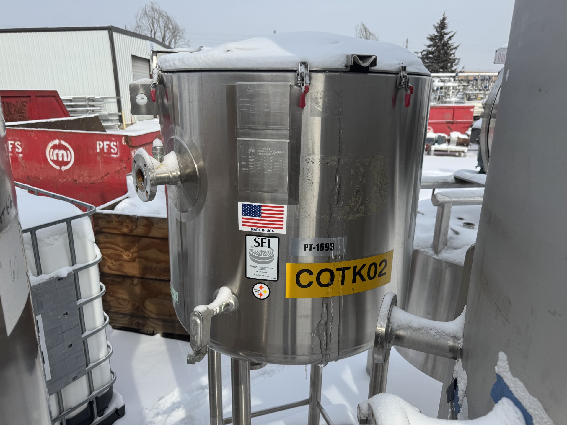 Refurbished 80 GALLON JACKETED HOLDING TANK
