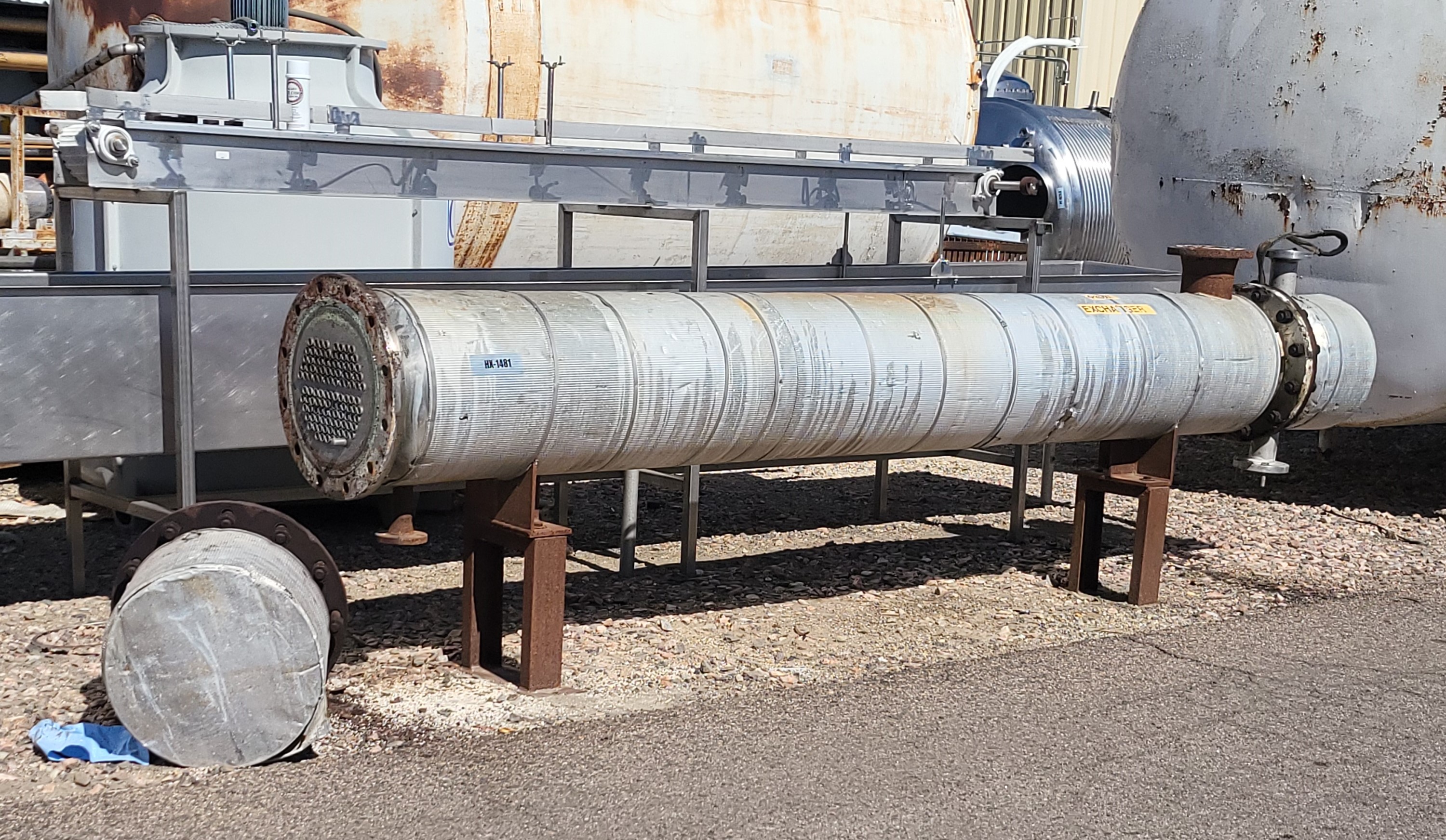 Refurbished JERRYCO MACHINE & BOILER SHELL AND TUBE HEAT EXCHANGER