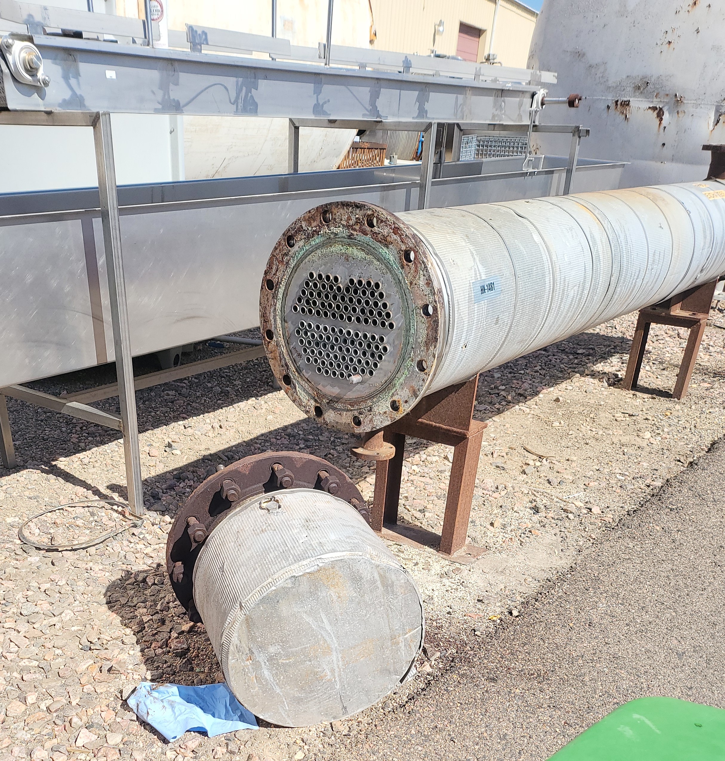 Refurbished JERRYCO MACHINE & BOILER SHELL AND TUBE HEAT EXCHANGER