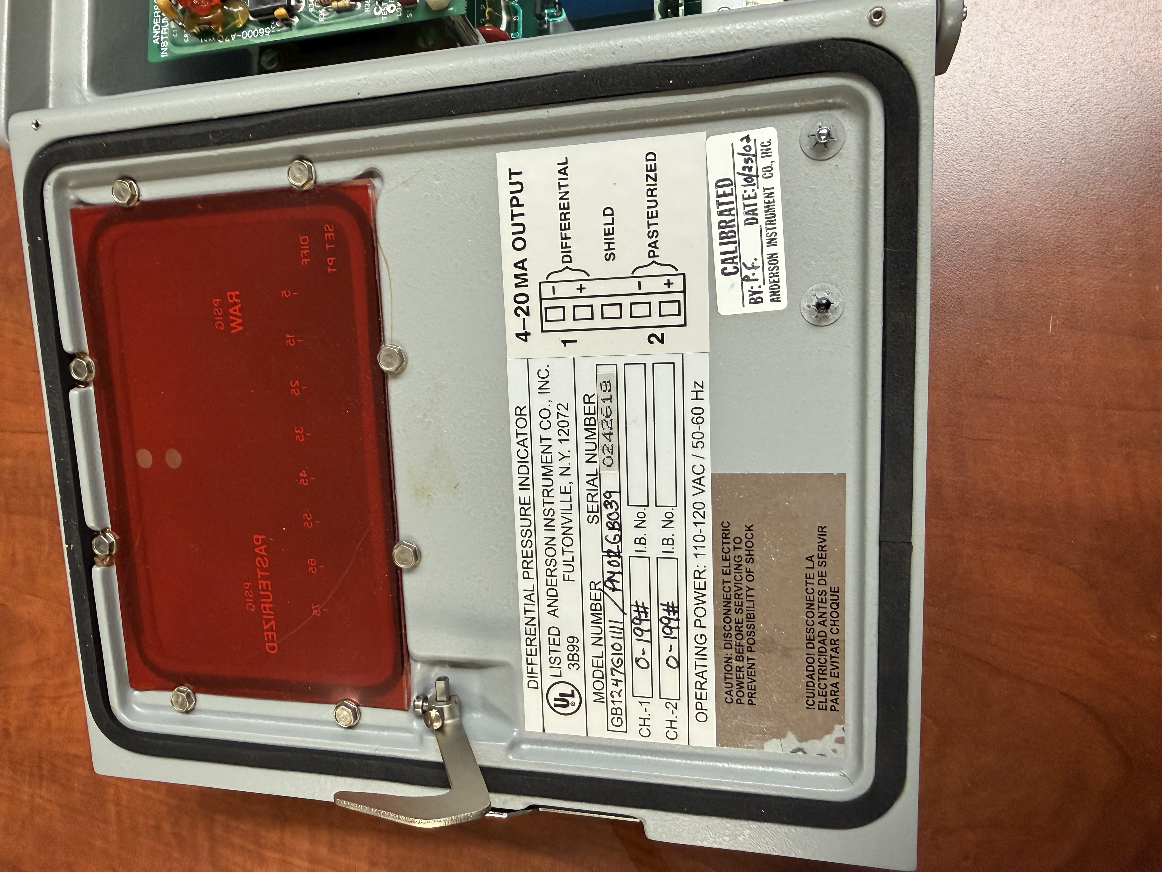 Tested ANDERSON INSTRUMENT GB1247G101111