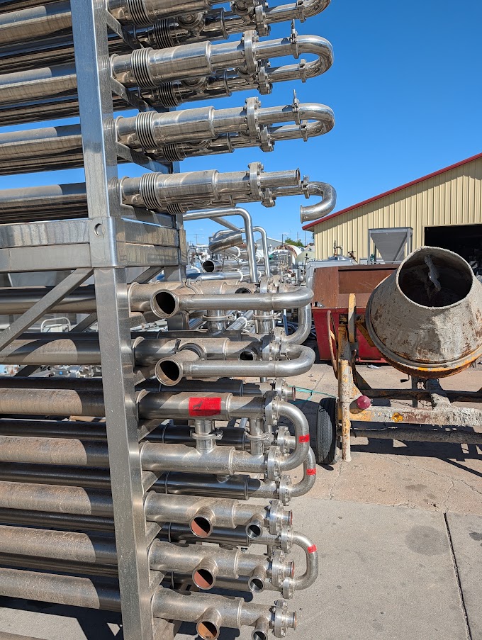 Used HRS TRIPLE TUBE HEAT EXCHANGER