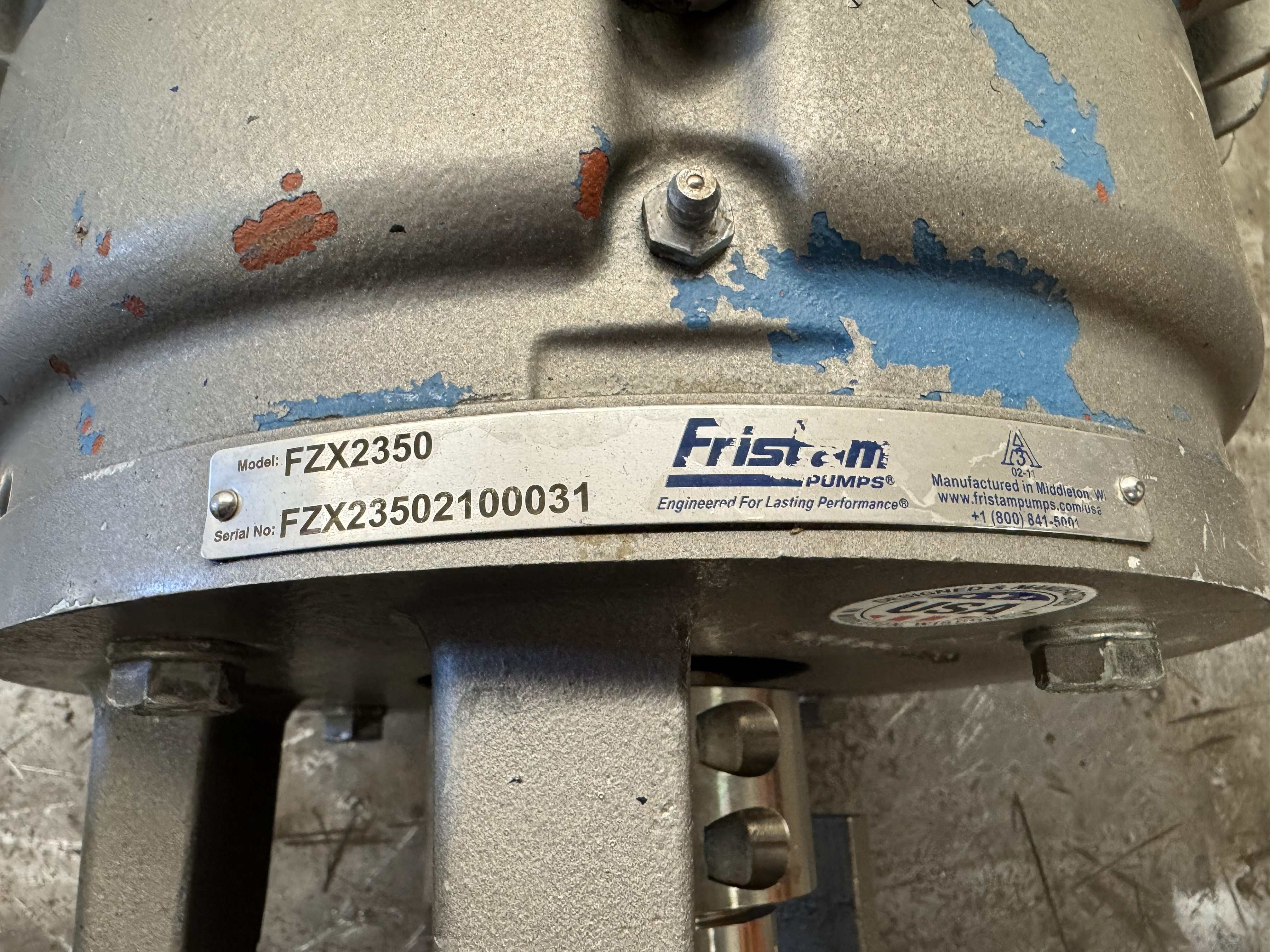 Tested FRISTAM LIQUID RING PUMP