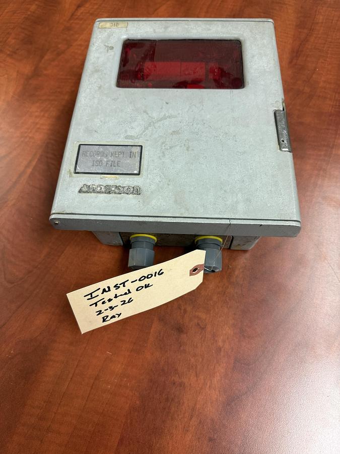 Tested ANDERSON INSTRUMENT DRT741