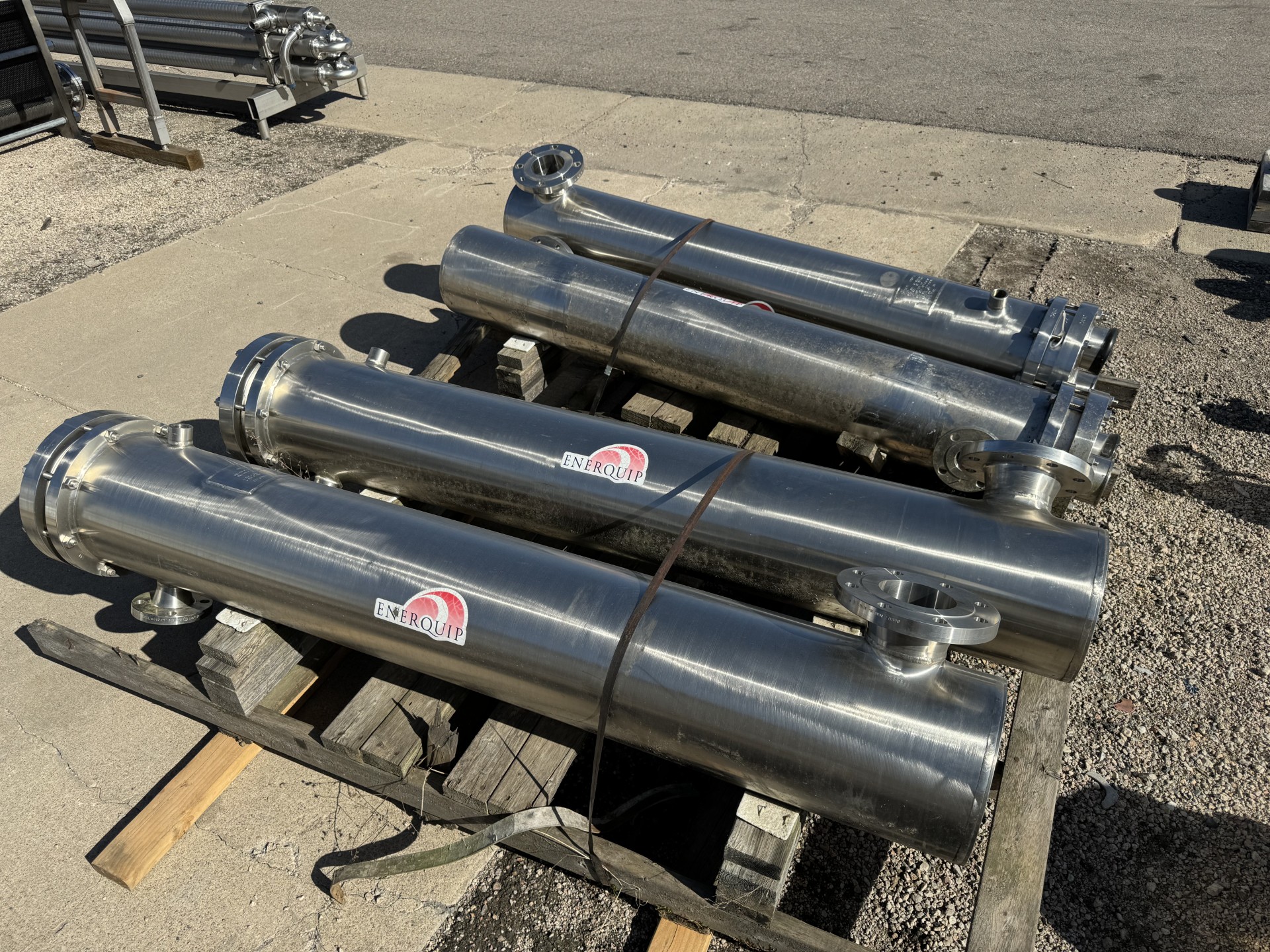 Refurbished ENERQUIP SHELL AND TUBE HEAT EXCHANGER