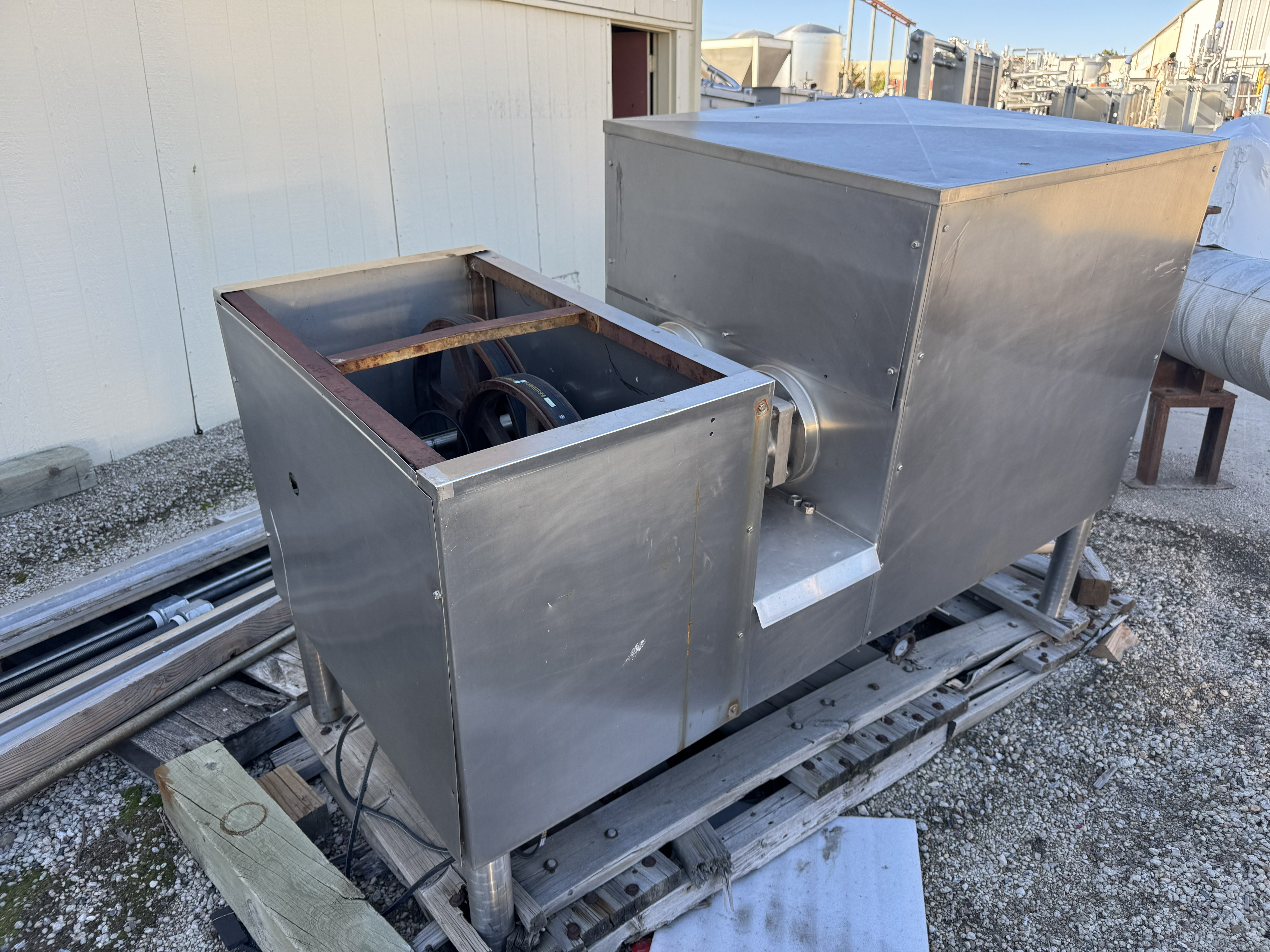 Used 11 SQ. FT. CREPACO SCRAPED -SURFACE HEAT EXCHANGER