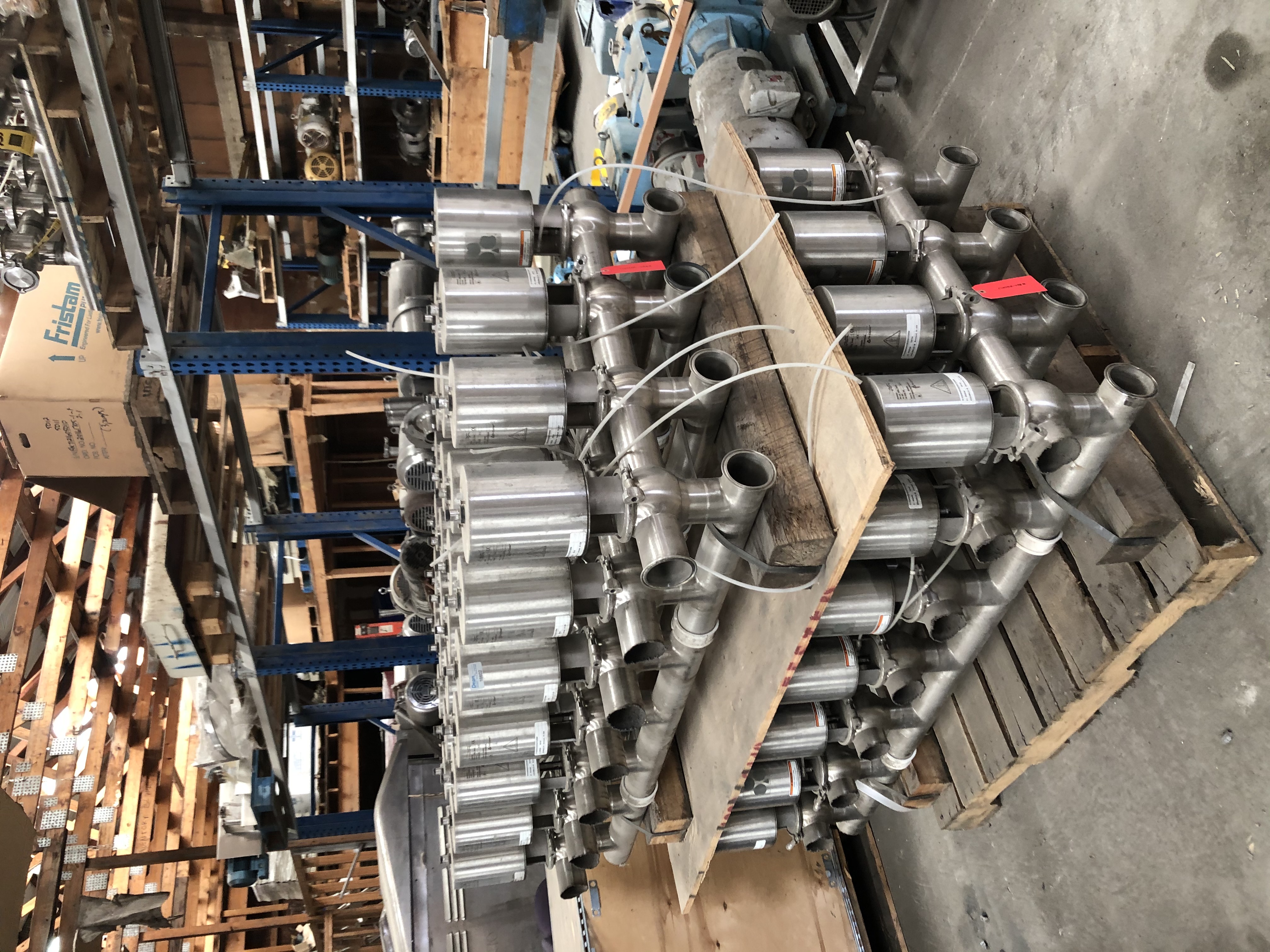 Used 4 X 7 CONFIGURATION TRI-CLOVER ALFA LAVAL SERIES 7000