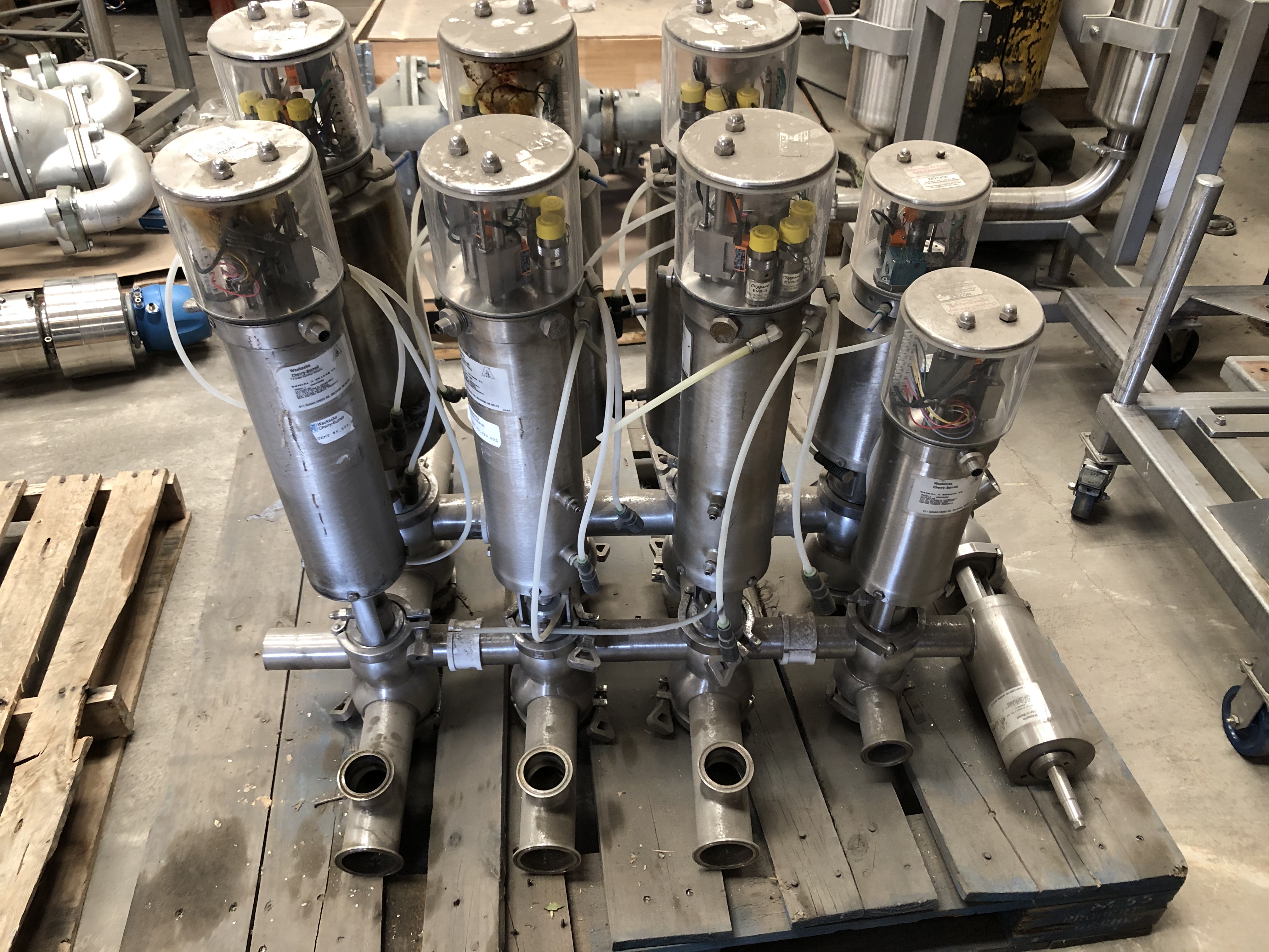 Used 4X2 CLUSTER OF 2" MIXPROOF VALVES