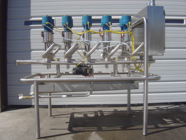 Used 5x2 CLUSTER OF 2" TUCHENHAGEN MIXPROOF VALVES