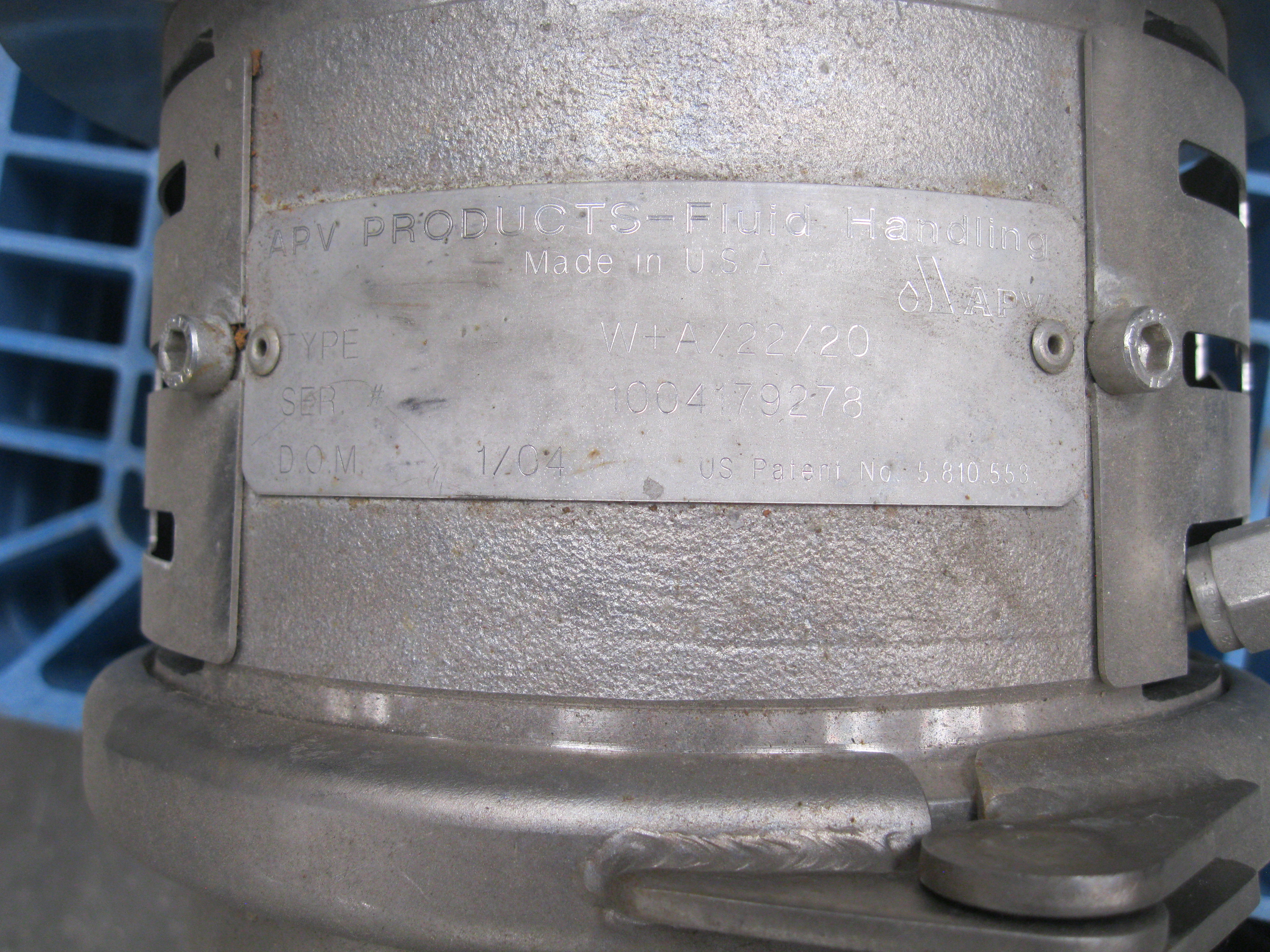 Refurbished APV W+ 22/20 CENTRIFUGAL PUMP