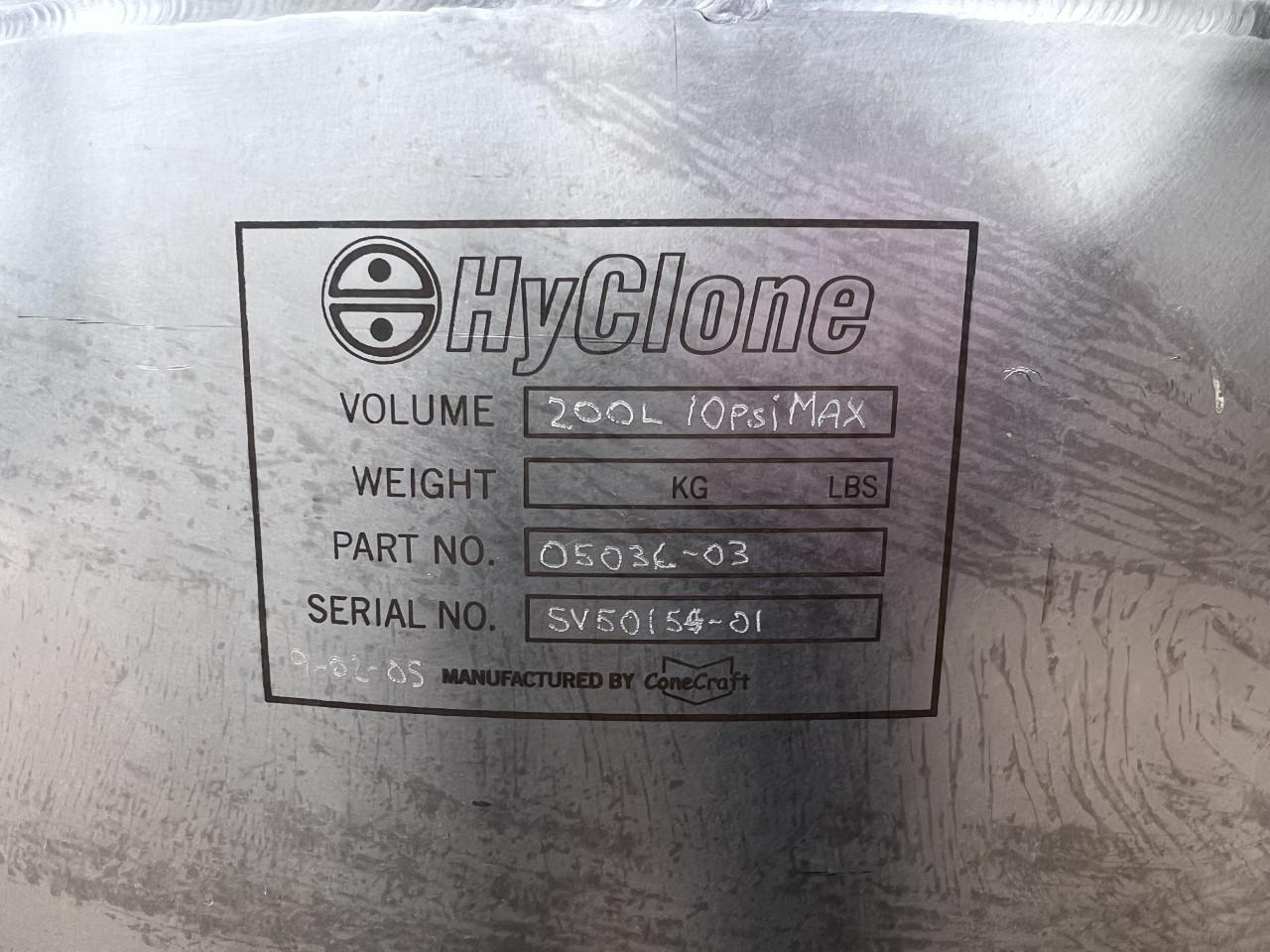 Used 50 GALLON PORTABLE PRESSURE TANK