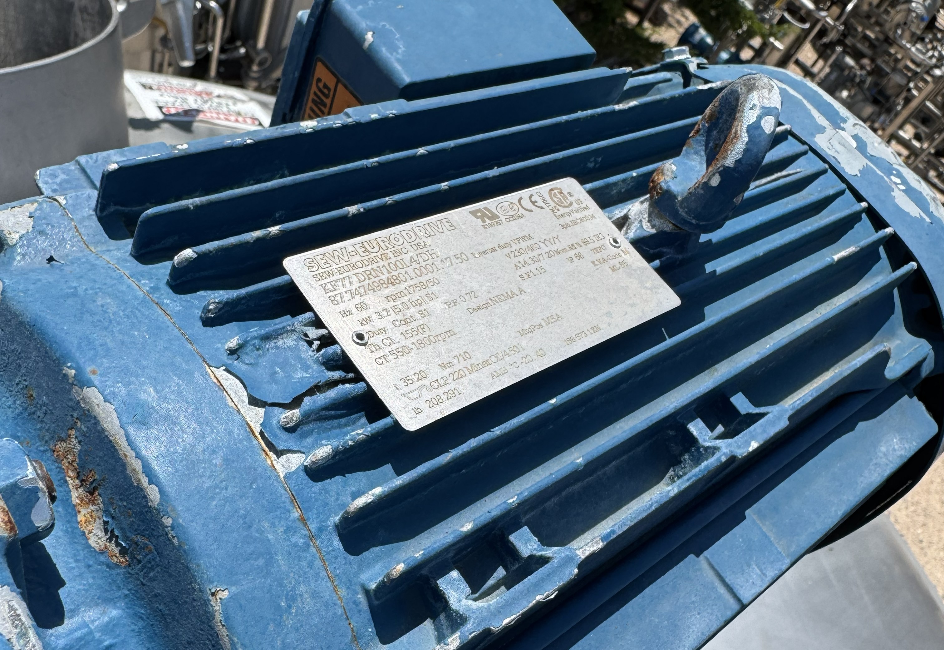 Used 7,100 LITERS PROCESSOR TANK