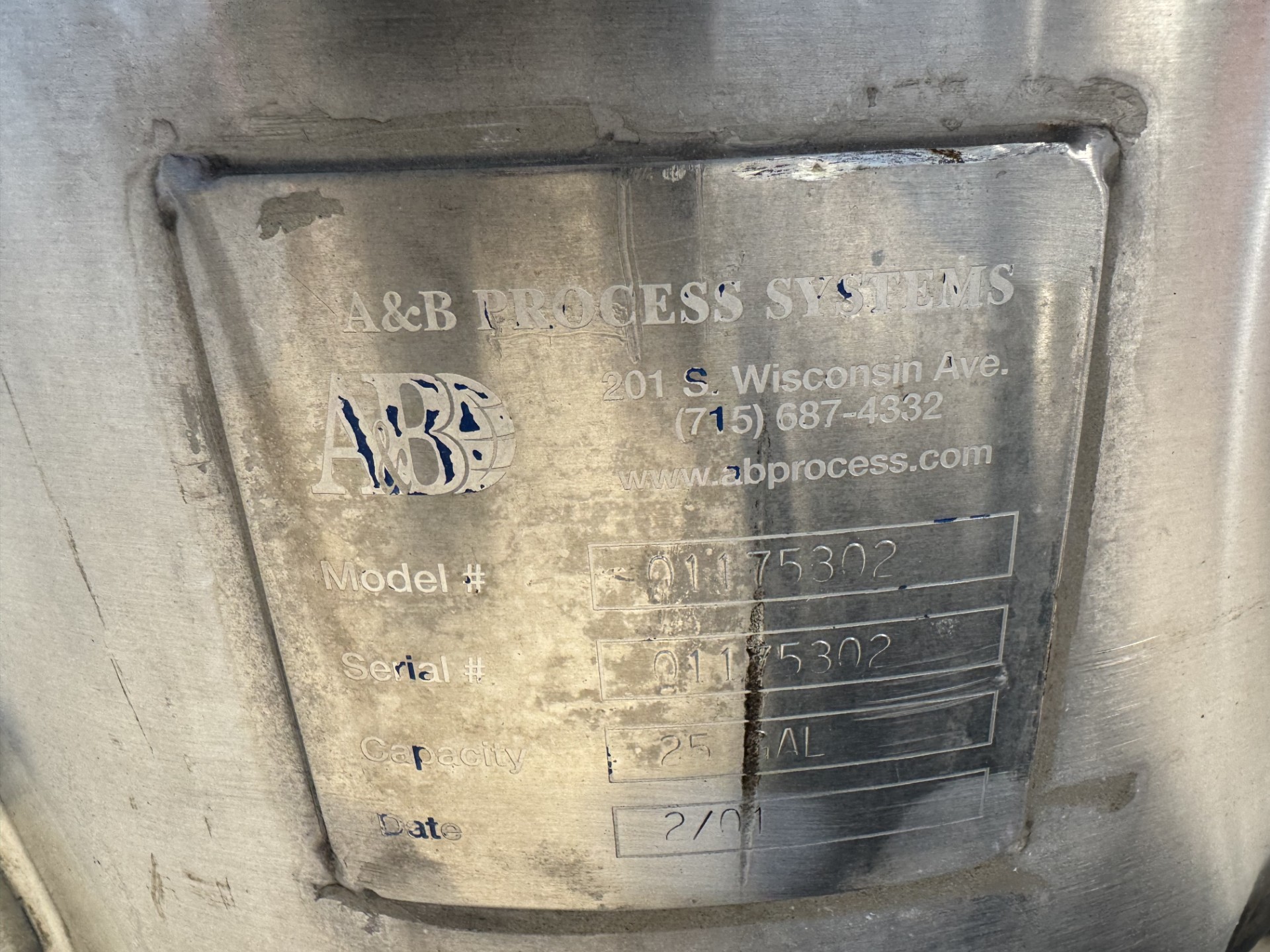 Refurbished 2001 A&B PROCESS SYSTEMS 01175302