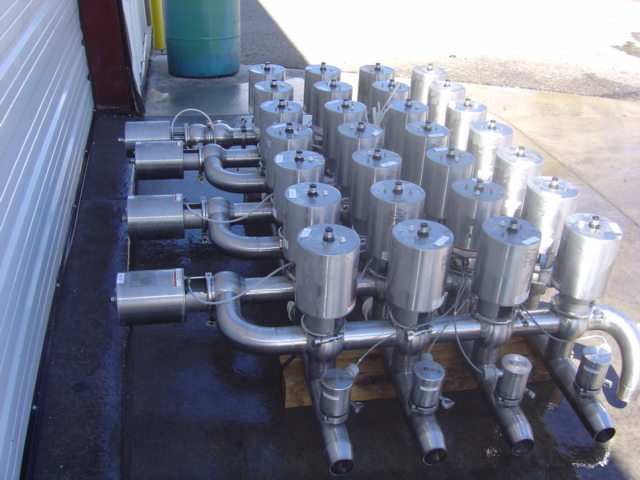 Used 7X4 CLUSTER OF 3" VALVES